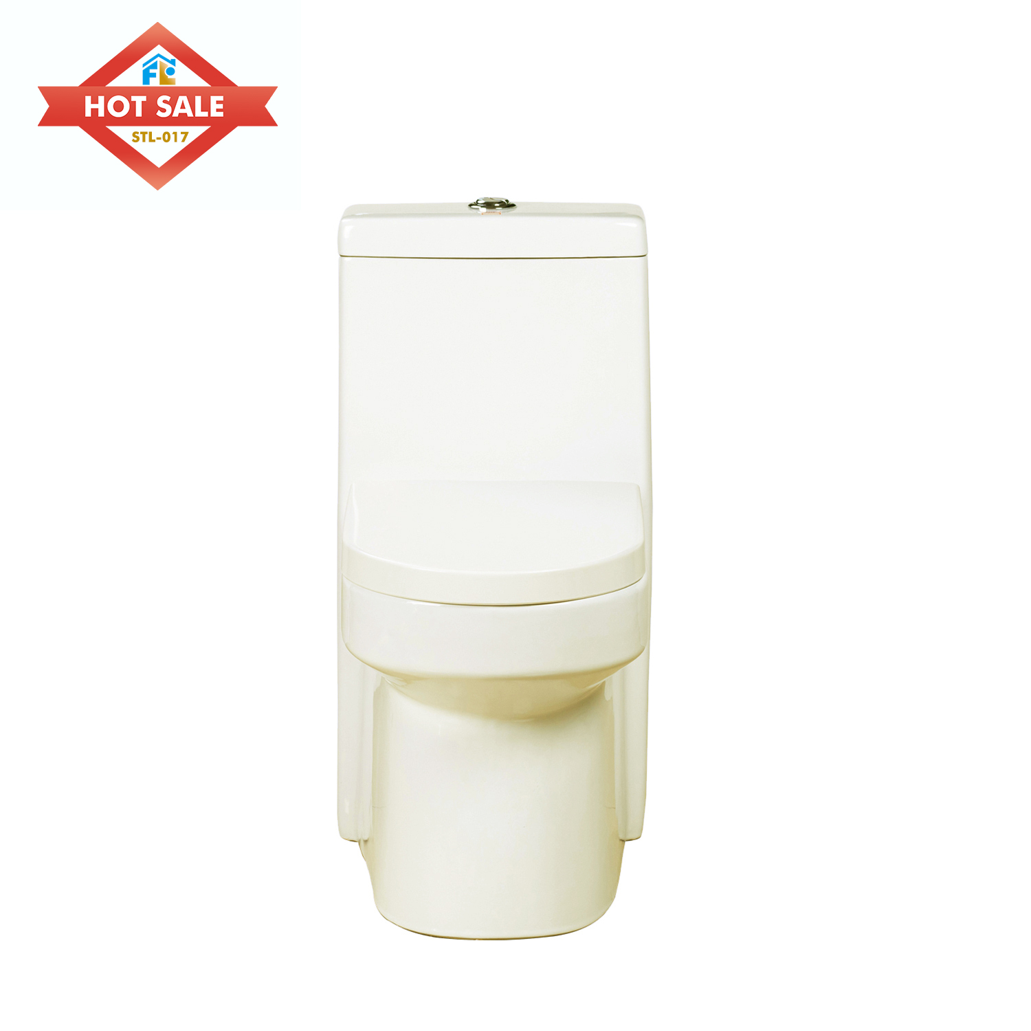 Sanitary Ware Ceramic Bone color Toilet Siphonic BathroomOne Piece Commode WC Bowl for Bathroom