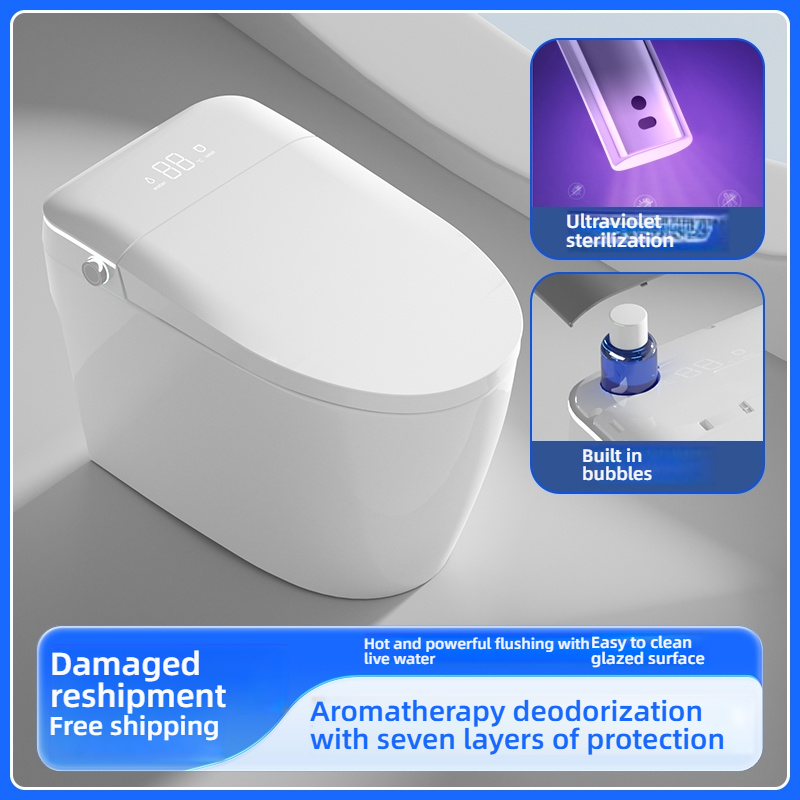 Factory Modern High-End Smart Toilet Automatic Intelligence with Remote Control Floor-Mounted for Bathroom Sanitary