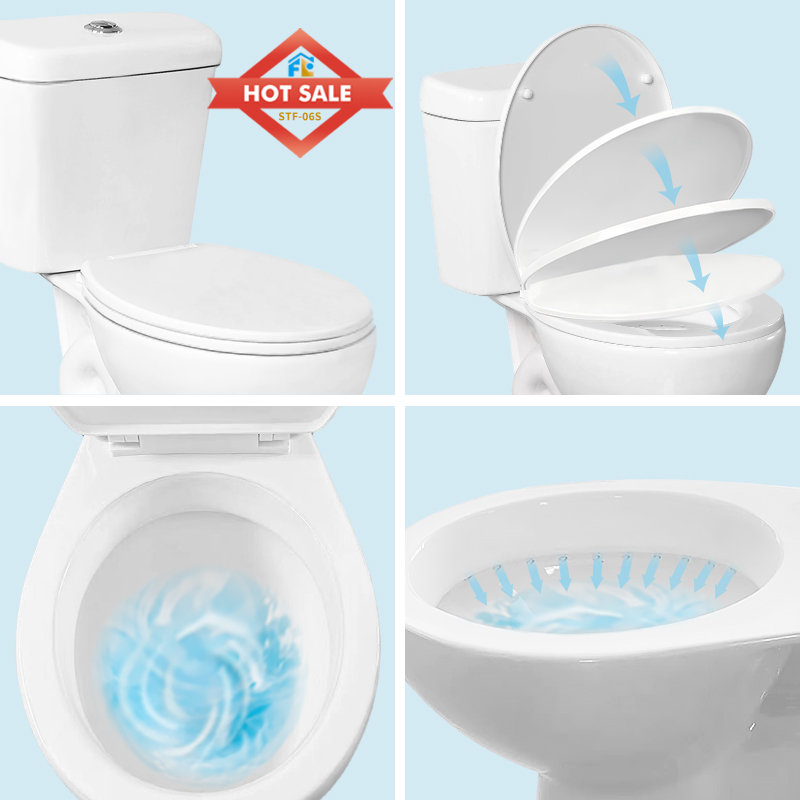 Modern White Toilet for Hotel & Apartment Projects | ADA Compliant FLF-06S