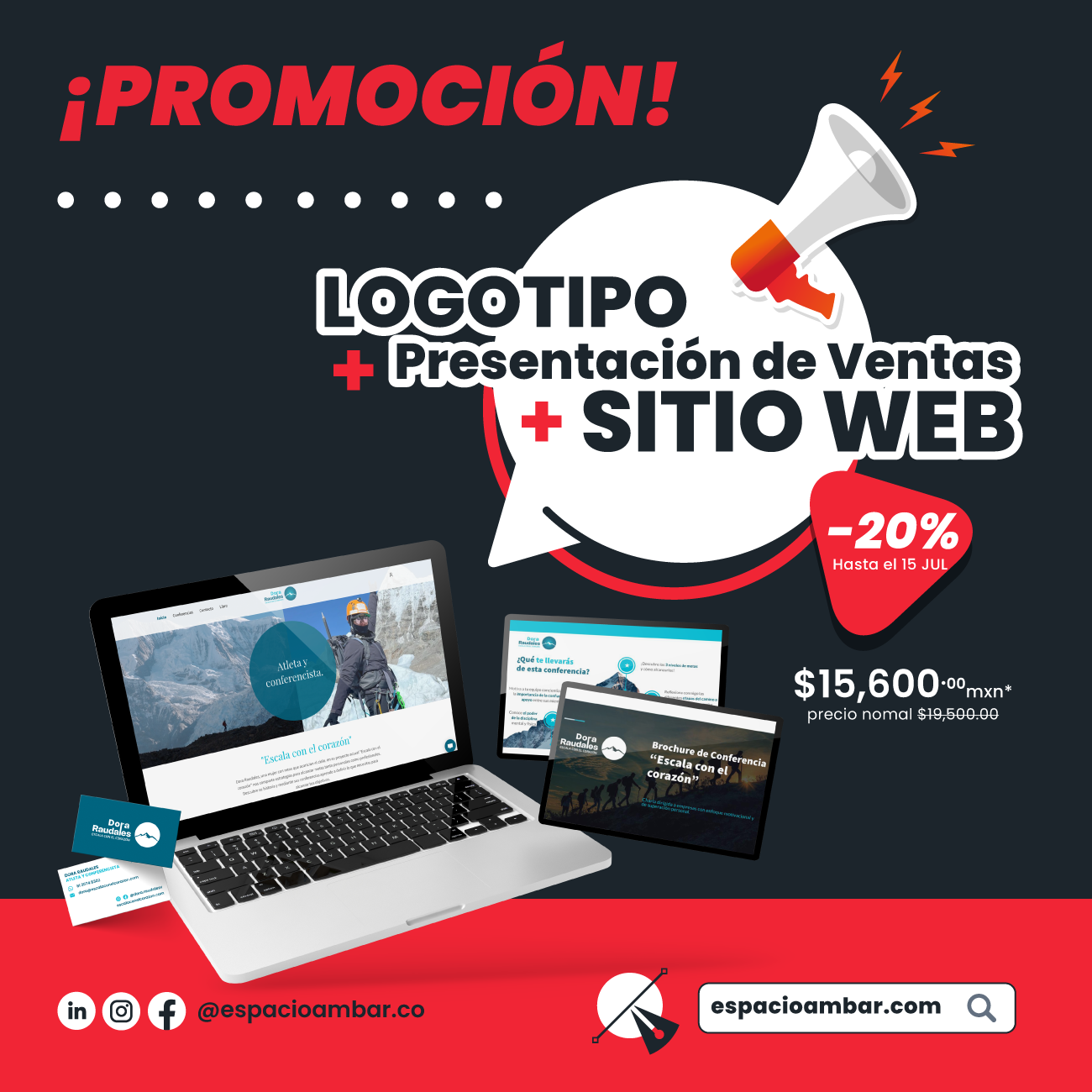 Branding + Presentación de Ventas + Sitio Web