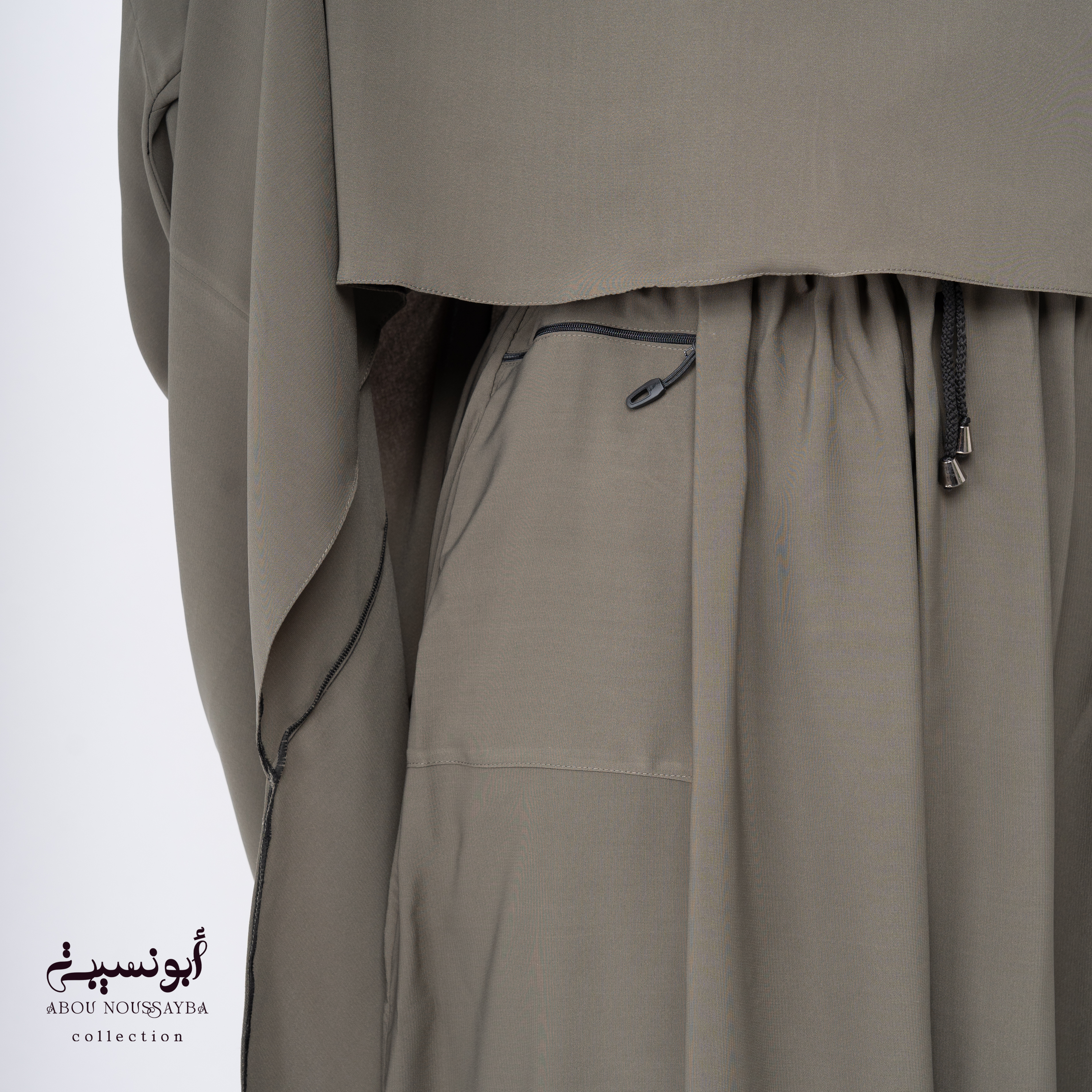 Jilbab Hafsa 2pcs Jupe Vert Militaire اخضرعسكري