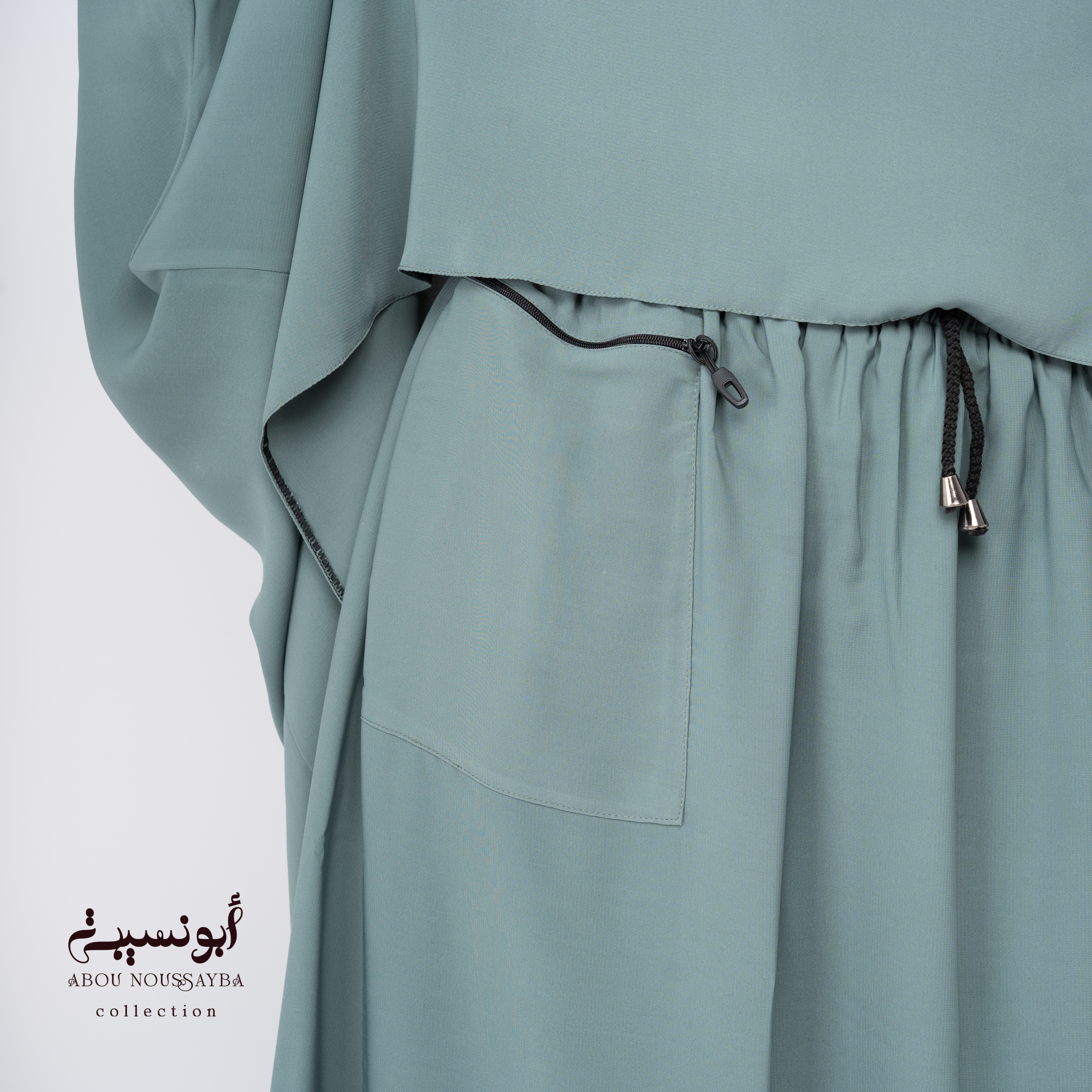 Jilbab Hafsa 2pcs Jupe Vert Pastel اخضر بستيل