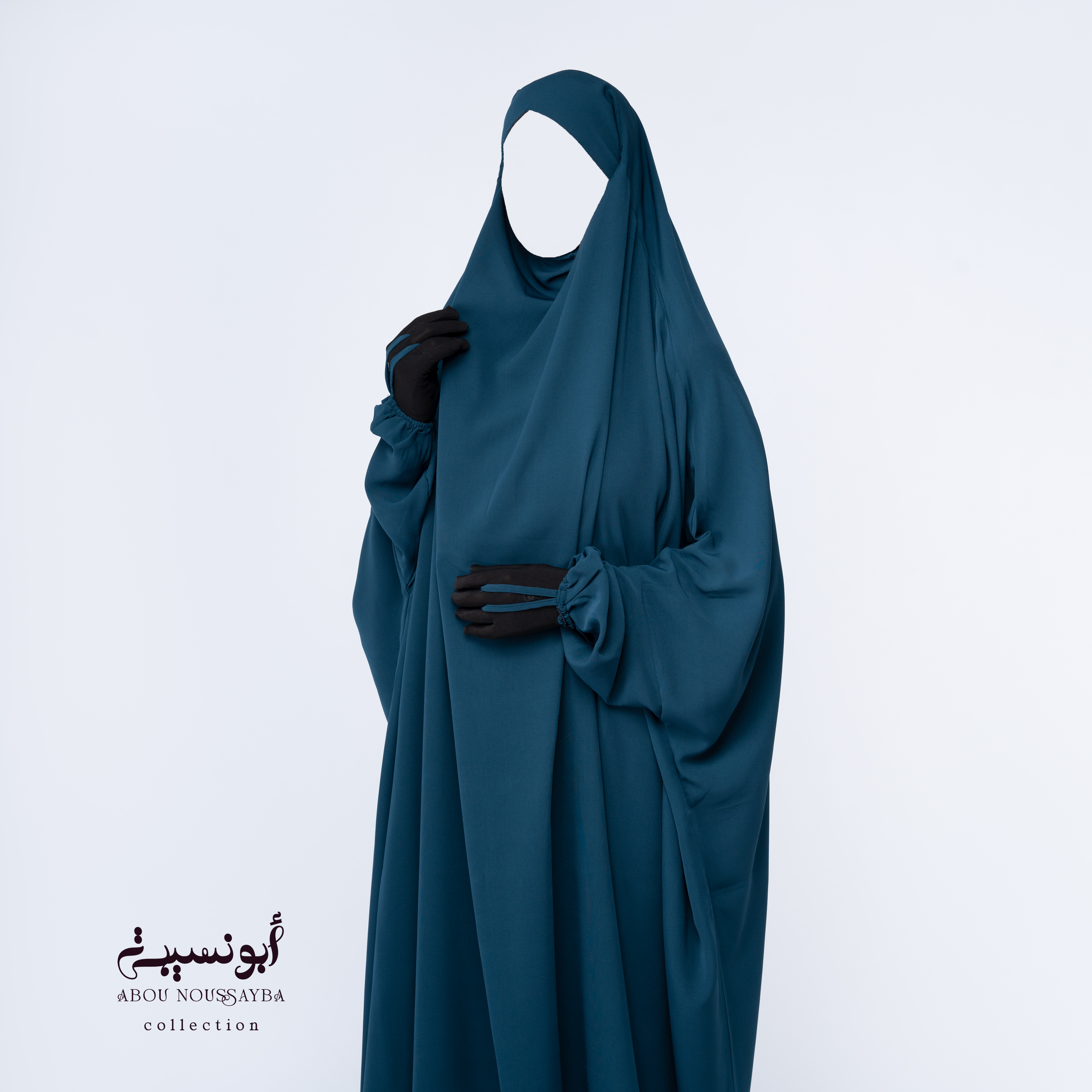 Jilbab Hafsa 1pcs Vert Émeraude اخضر زمردي