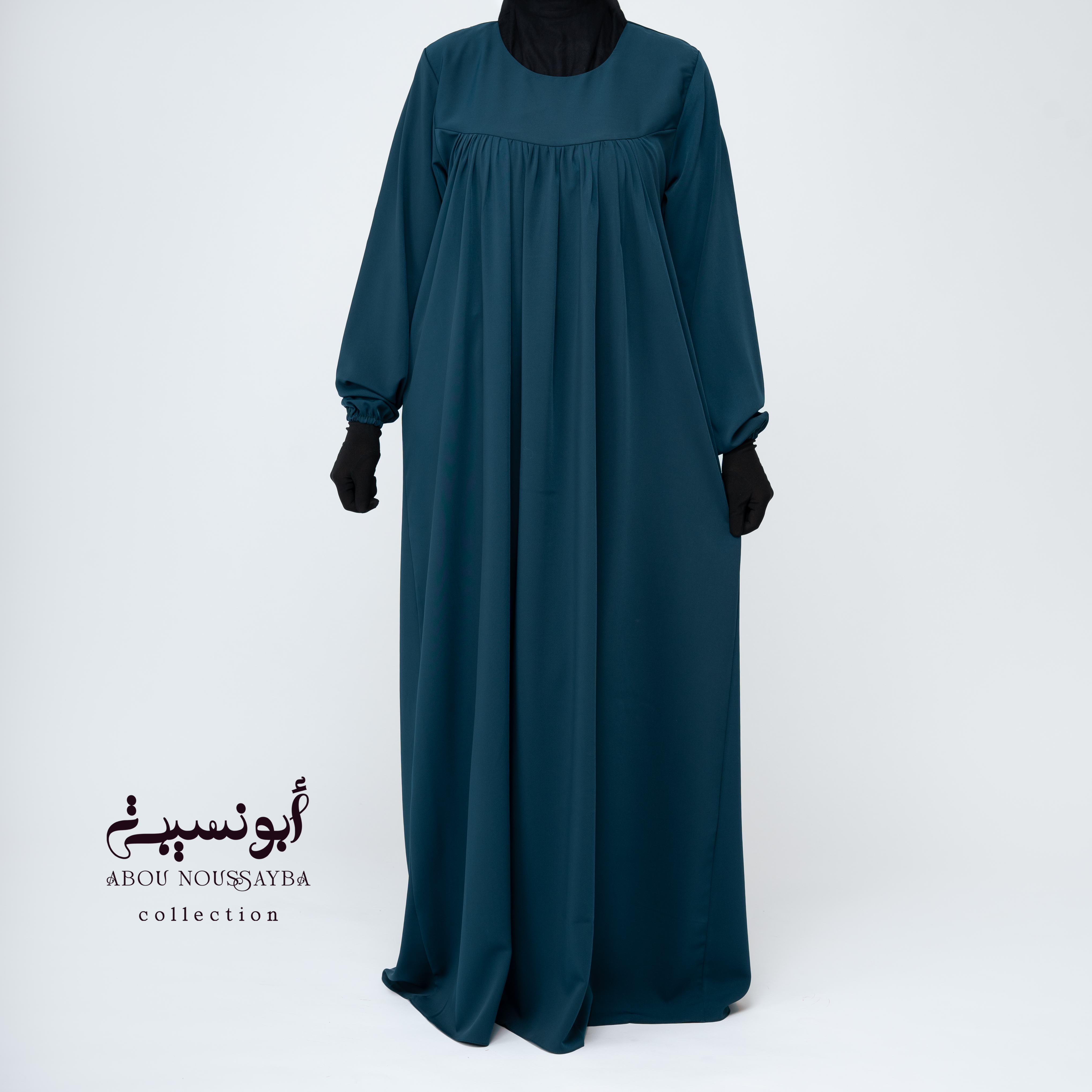 Jilbab Salsabil 2pcs Abaya Vert Émeraude اخضر زمردي