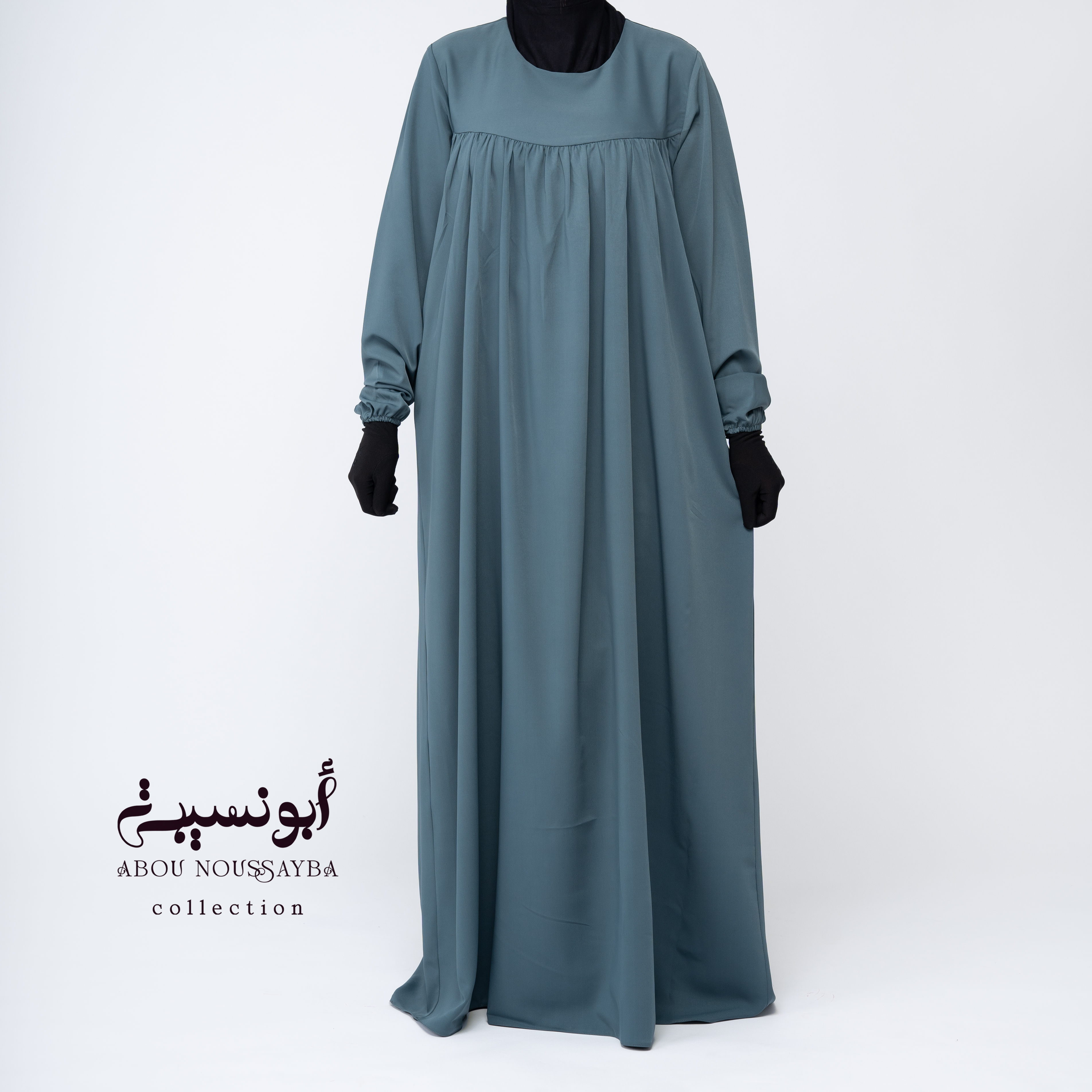 Jilbab Salsabil 2pcs Abaya Bleu Vert