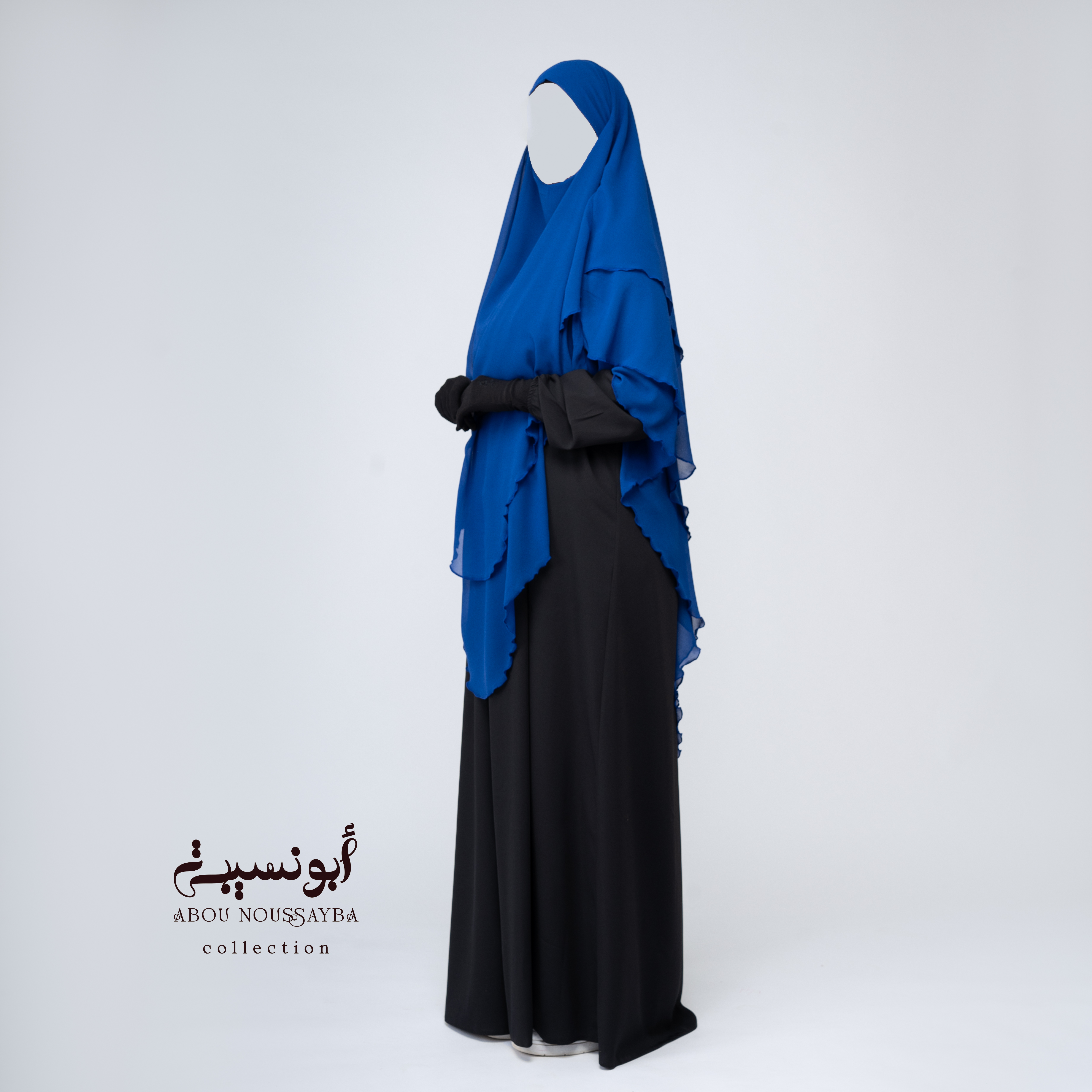 Khimar Isdel foulard bleu خيمار إيسدل فولار أزرق