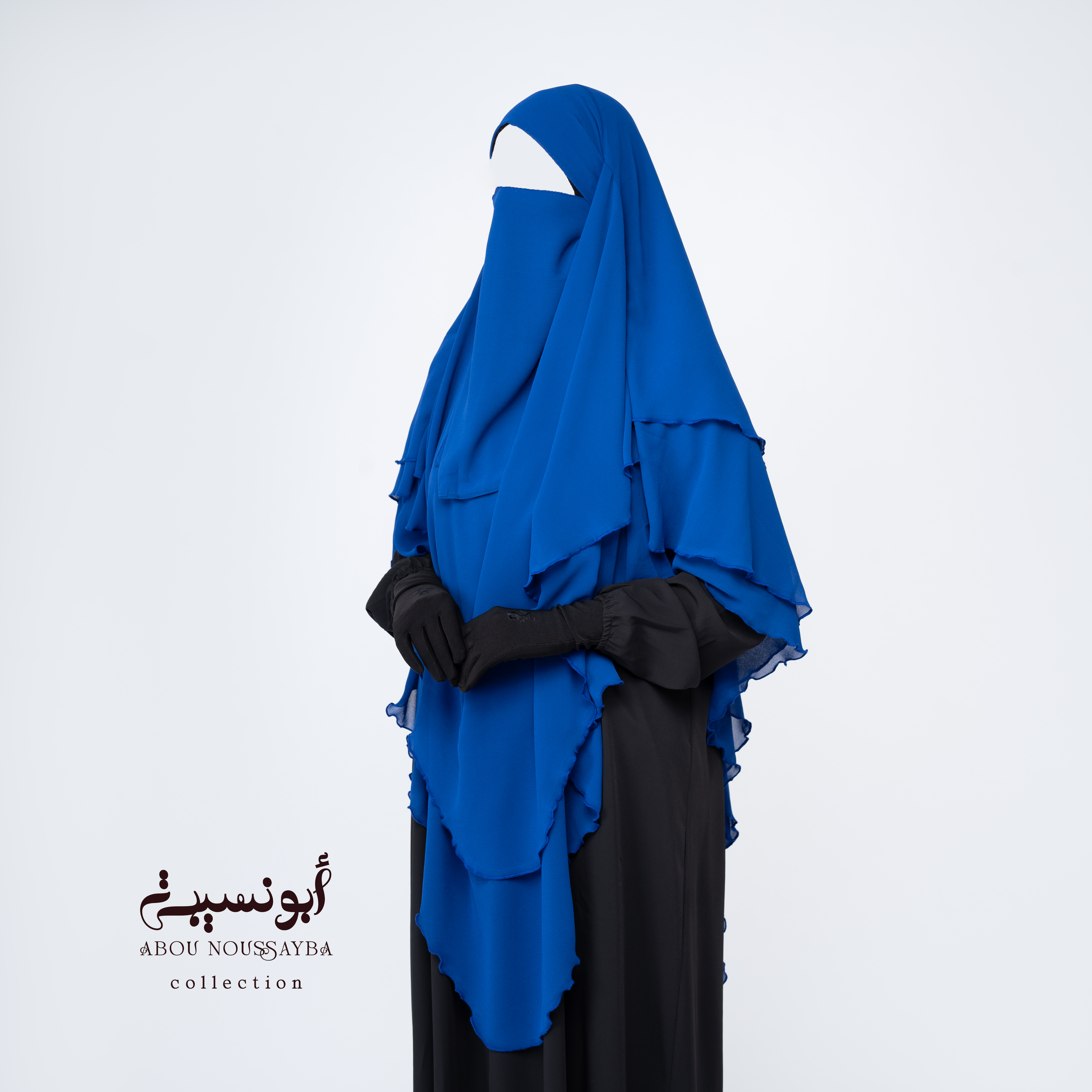 Khimar Isdel foulard bleu خيمار إيسدل فولار أزرق