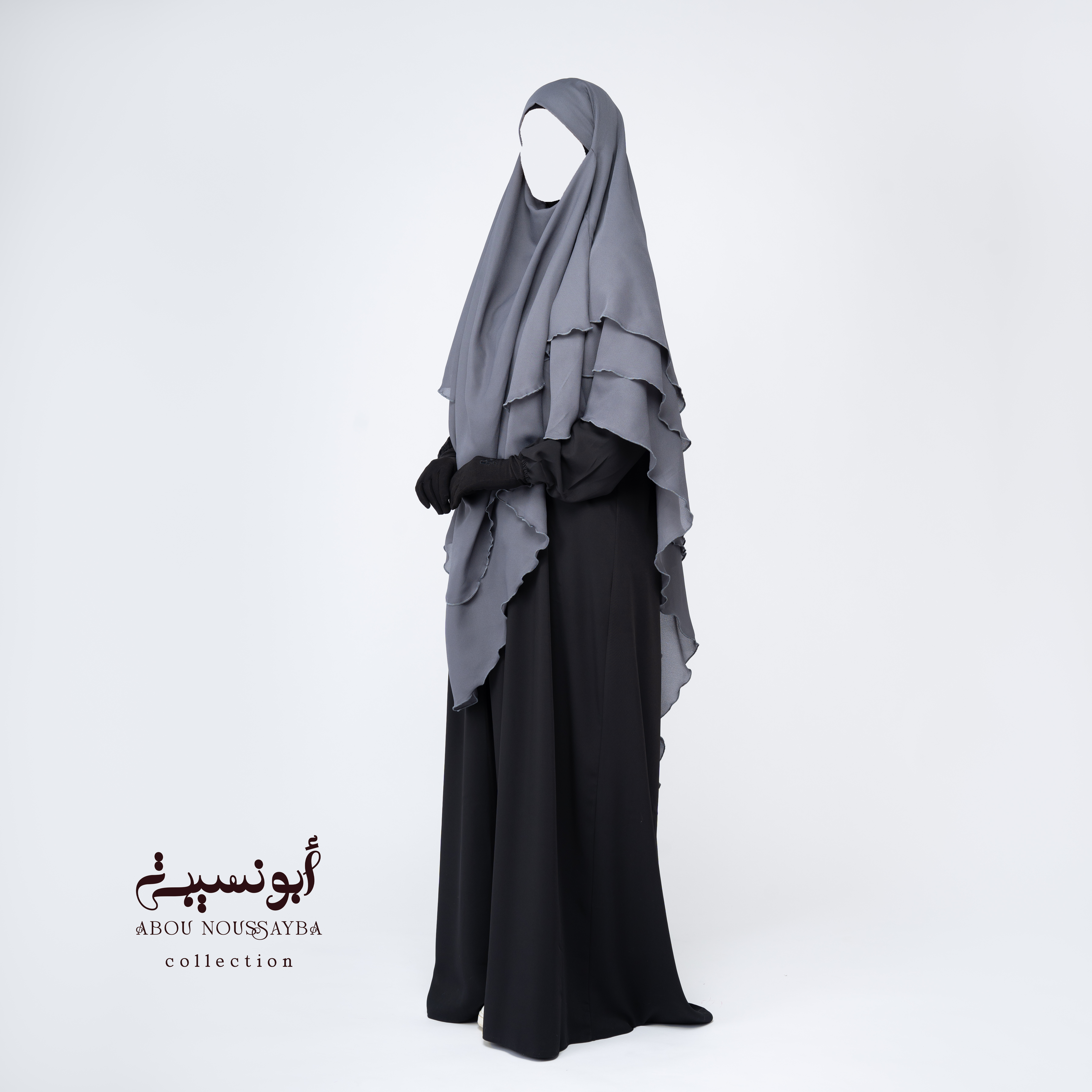 Khimar Isdel foulard Gris خيمار إيسدل فولار رمادي