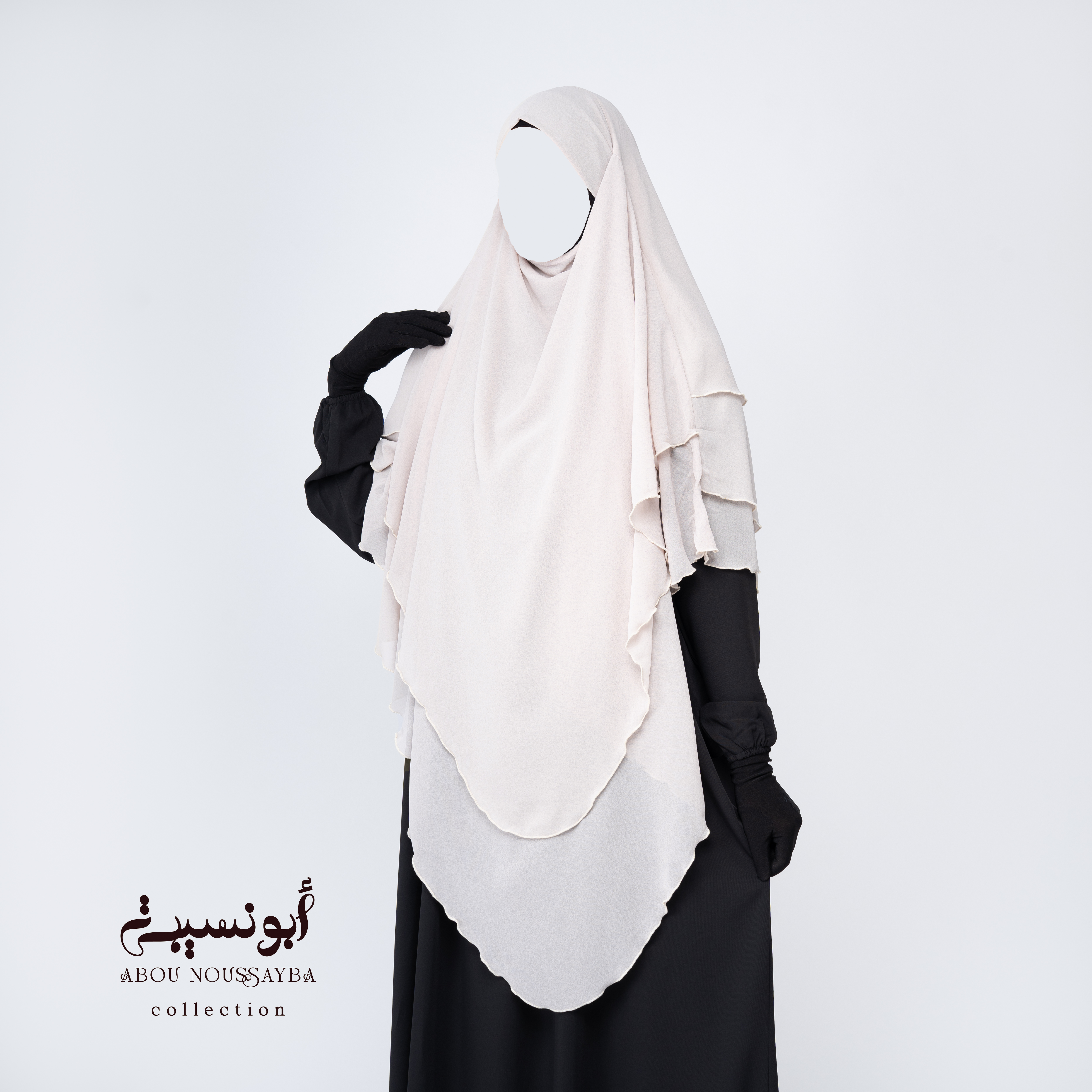 Khimar Isdel foulard Beige clair خيمار إيسدل فولار البيج الفاتح