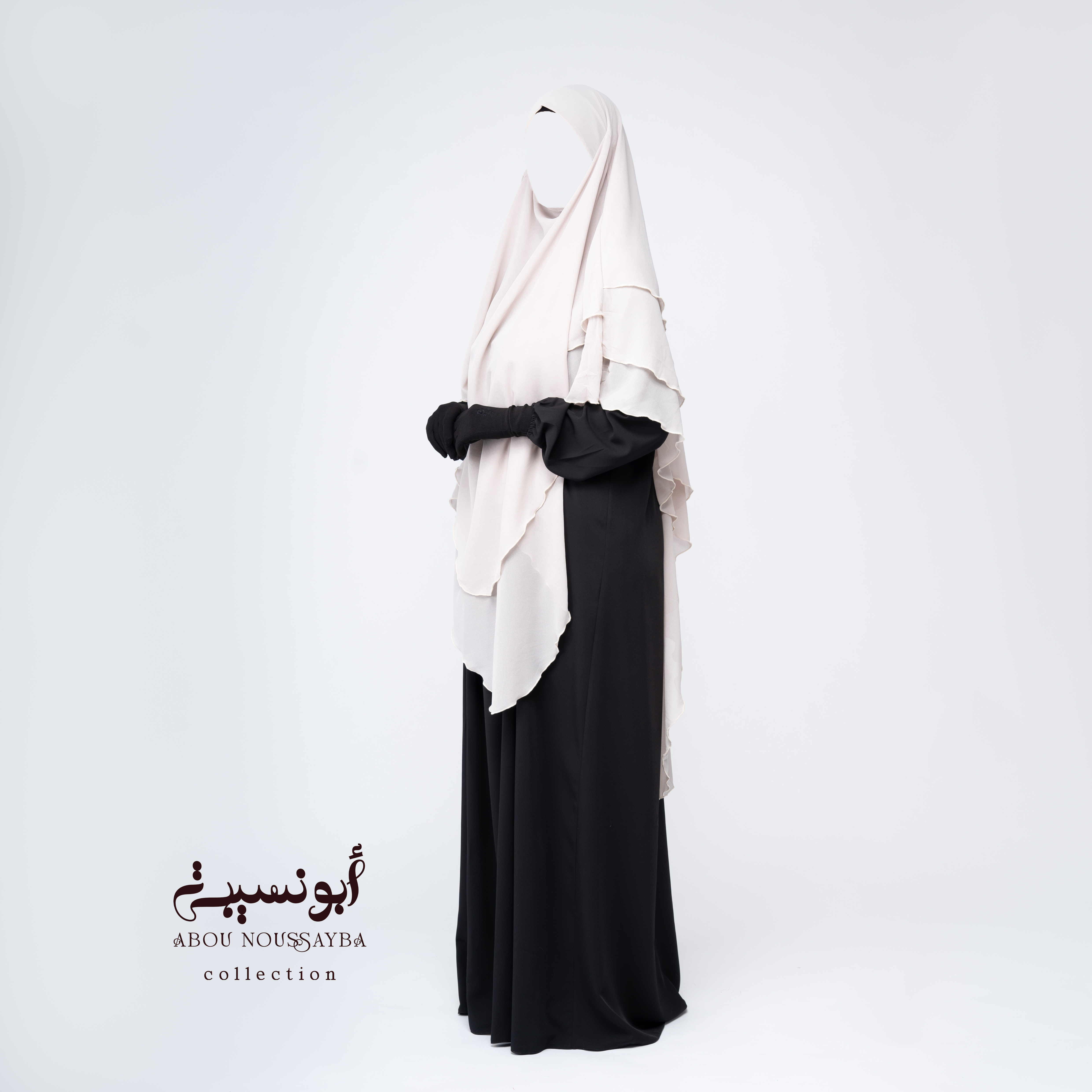 Khimar Isdel foulard Beige clair خيمار إيسدل فولار البيج الفاتح