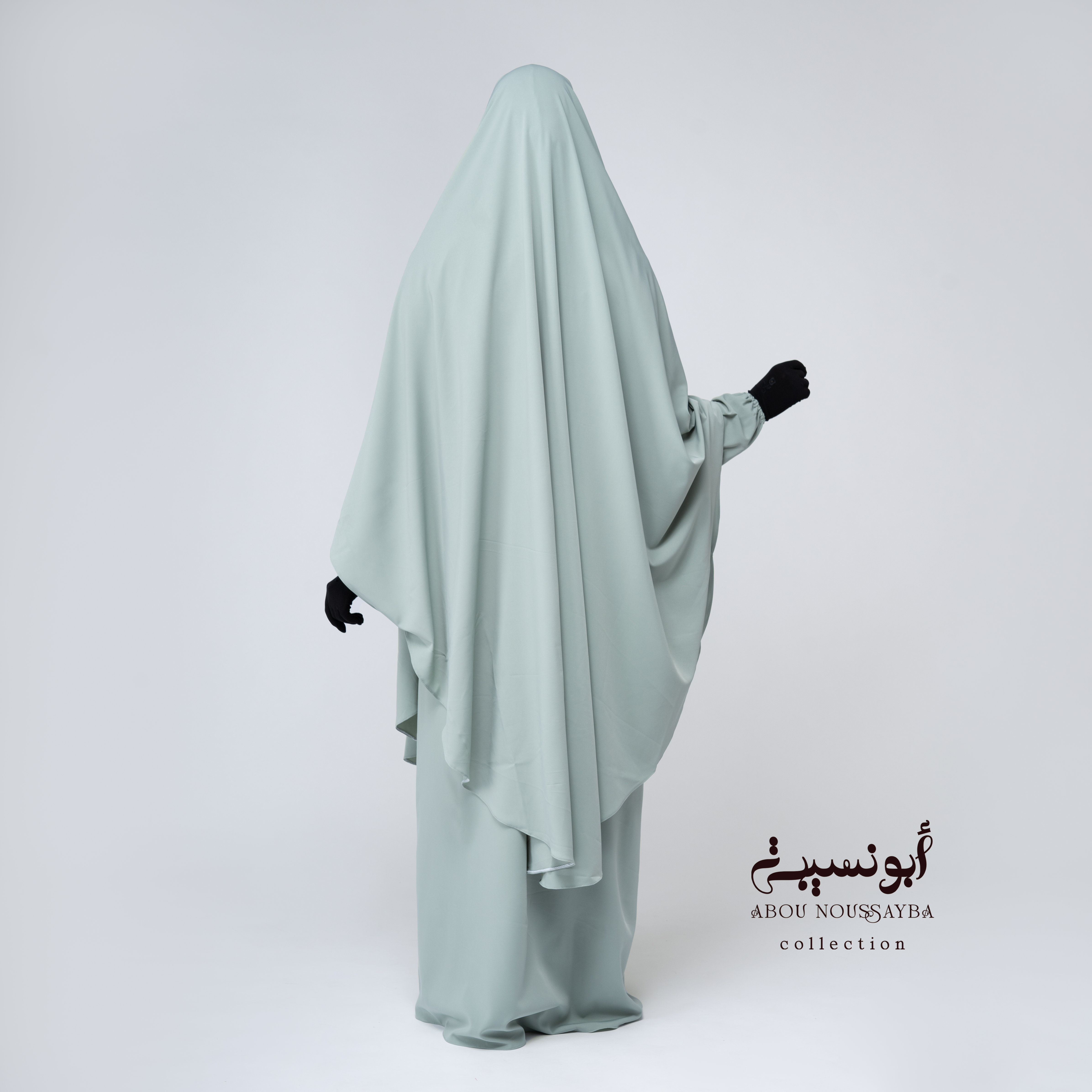 Jilbab Salsabil 2pcs Abaya Vert clair أخضر فاتح