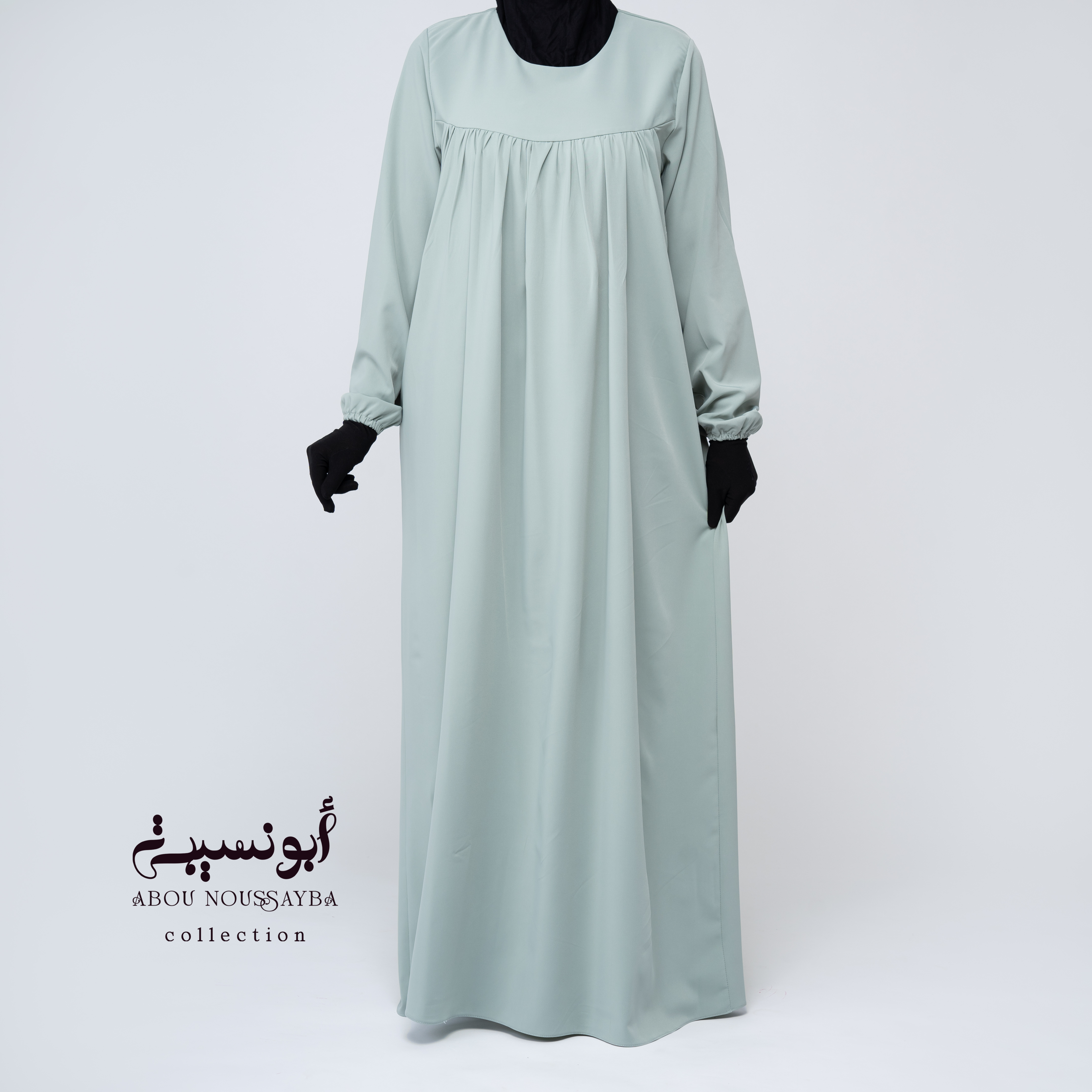Jilbab Salsabil 2pcs Abaya Vert clair أخضر فاتح