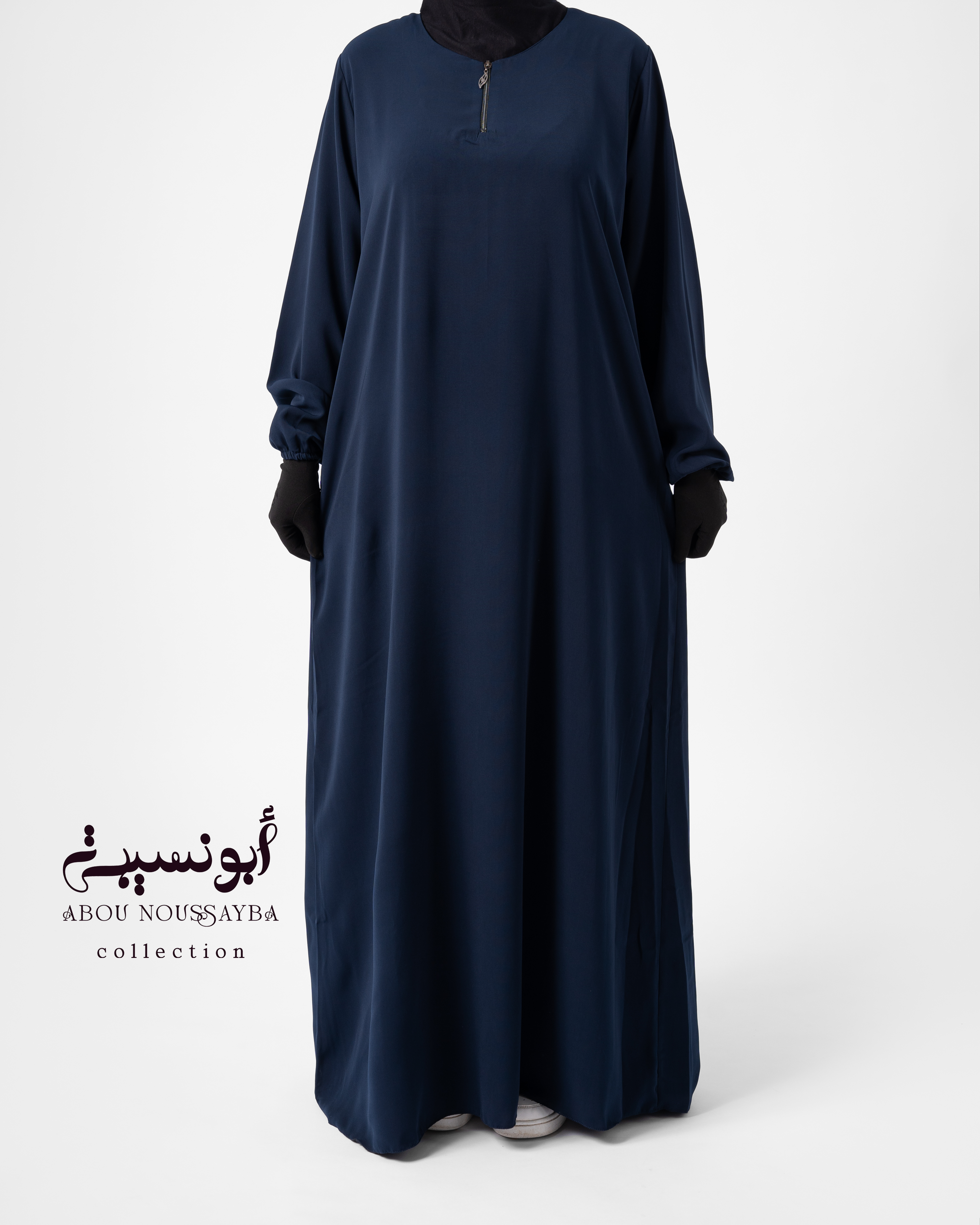 Jilbab 2pcs Abaya Hafsa khimar isdel Bleu Nuit ازرق ليلي