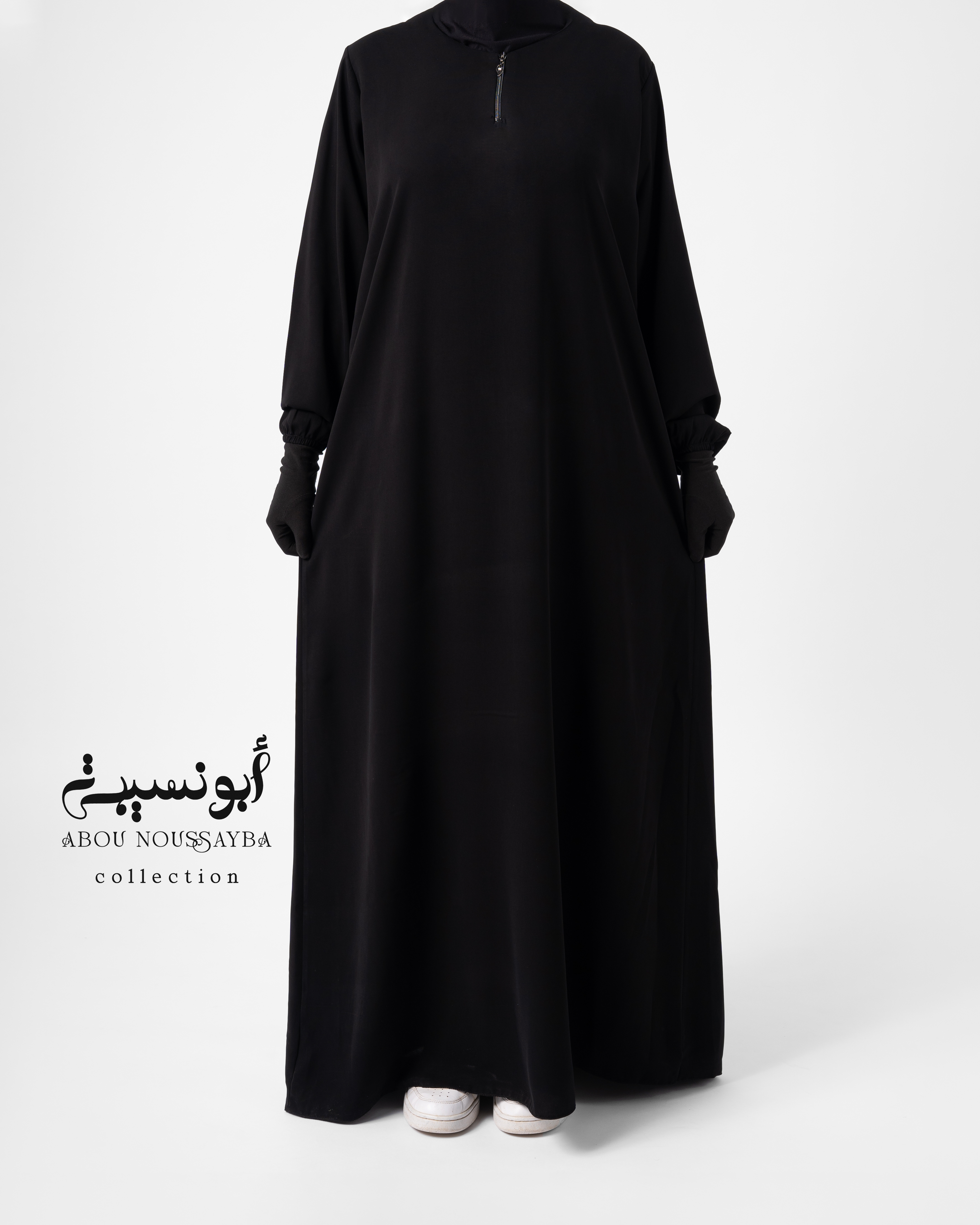 Jilbab 2pcs Abaya Hafsa khimar isdel Noir Corbeau اسود غرابي