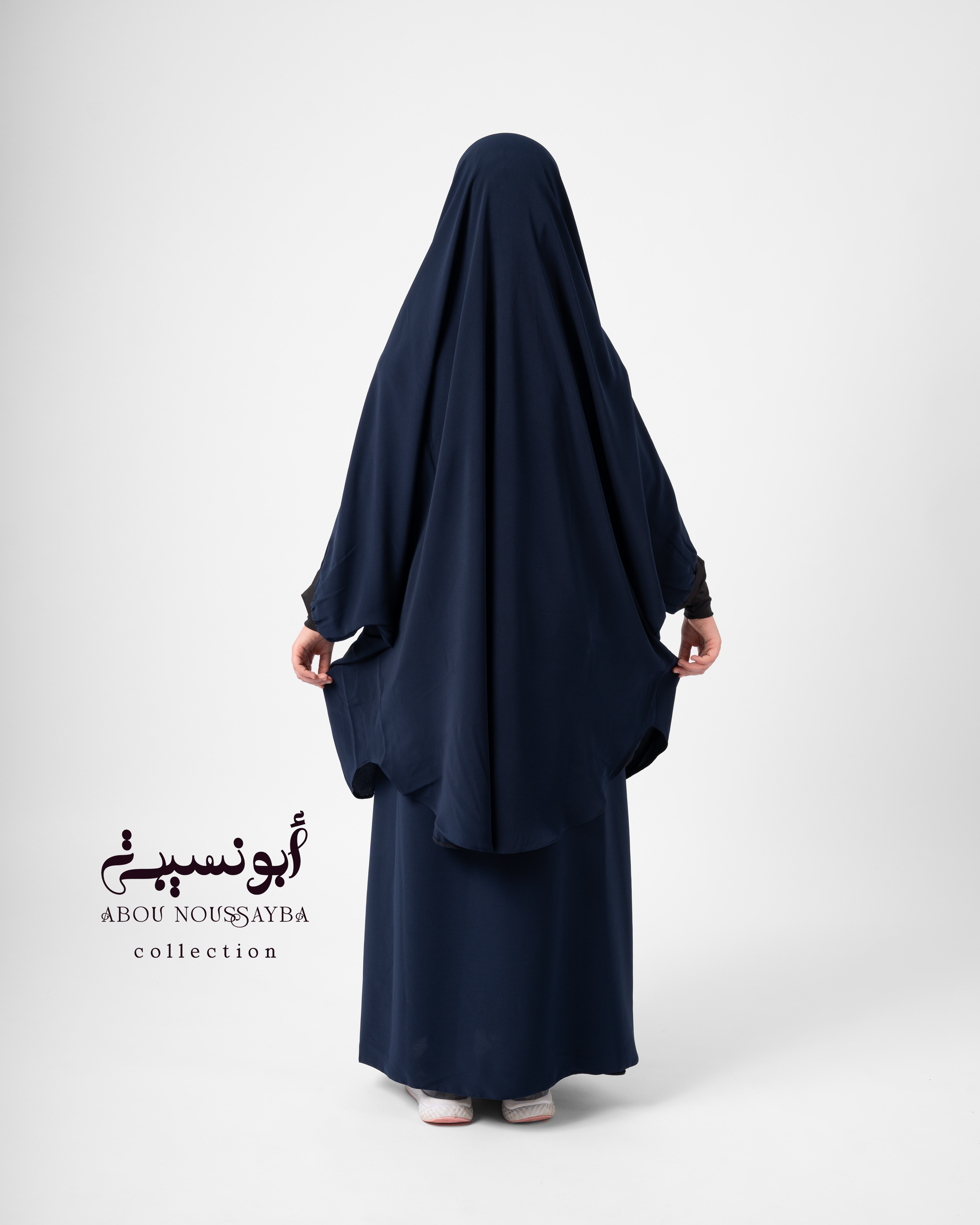Jilbab fille 2pcs jupe Bleu Nuit ازرق ليلي
