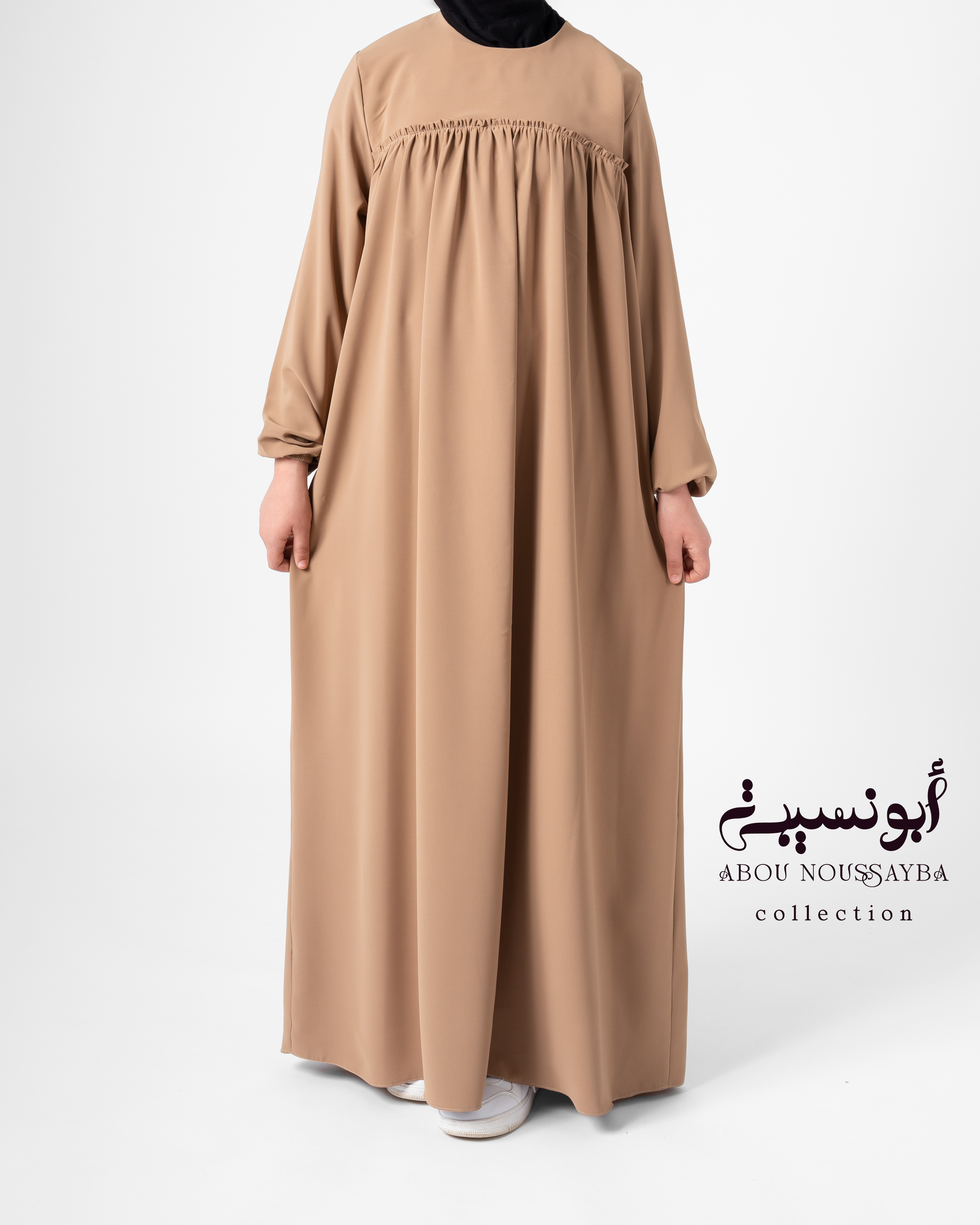 2pcs Abaya Oumaîma caramel  عباية خمار اميمة كراميل