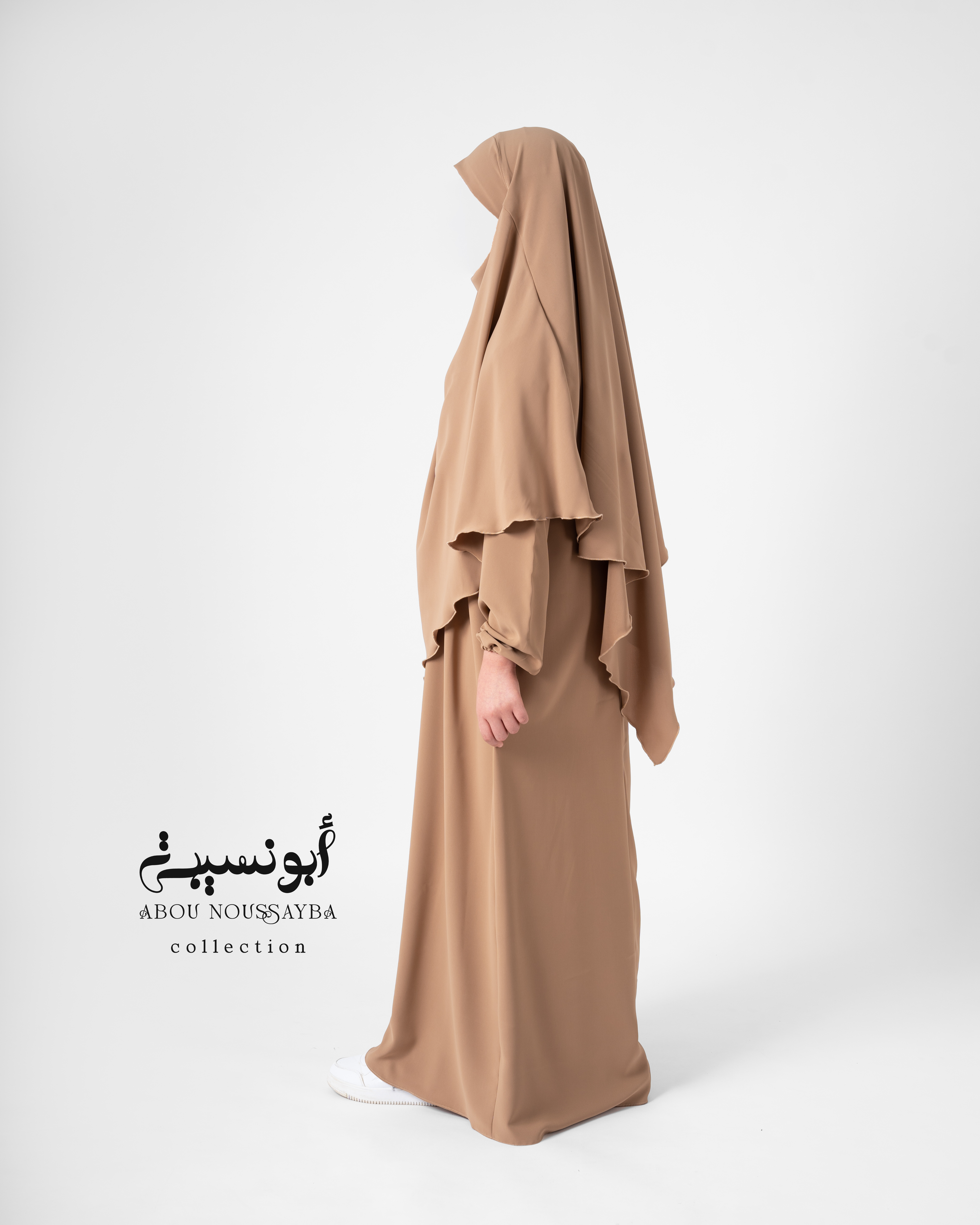 2pcs Abaya Oumaîma caramel  عباية خمار اميمة كراميل