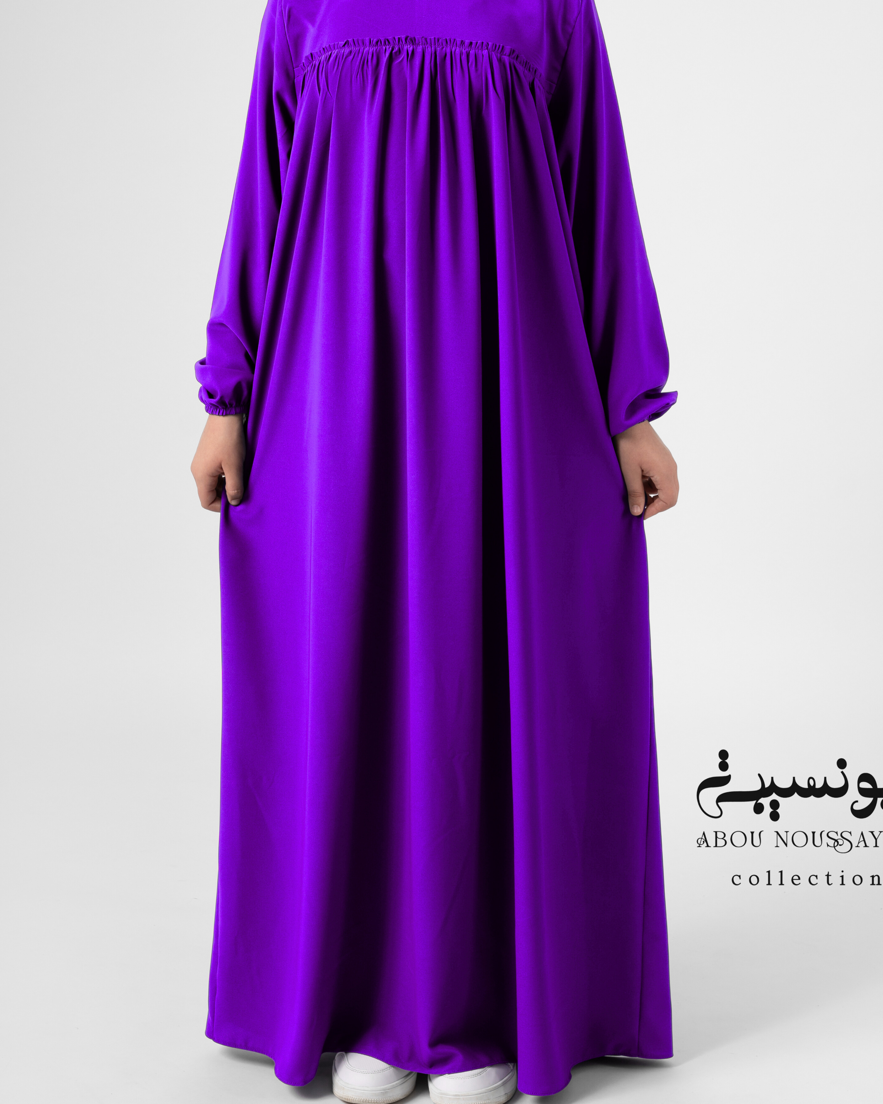 2pcs Abaya Oumaîma Lavande  عباية خمار اميمة خزامي  