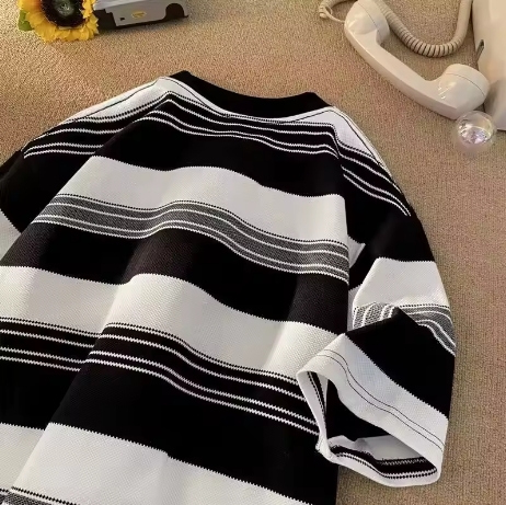 Black and White Striped Sweater