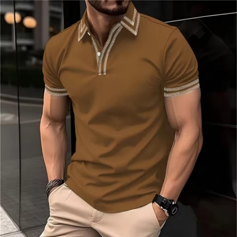 Men's Brown Polo Shirt