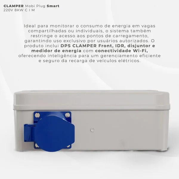 CLAMPER Mobi Plug Smart 220V 8KW C I M - Tomada Industrial 32A - 028721
