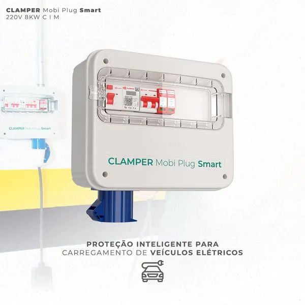 CLAMPER Mobi Plug Smart 220V 8KW C I M - Tomada Industrial 32A - 028721