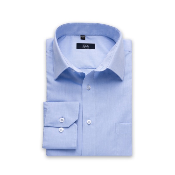 Camisa Clássica Azul, punho normal