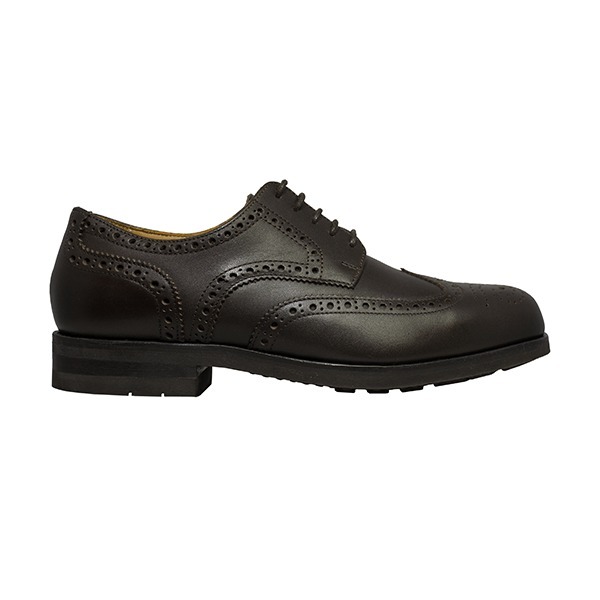 Sapatos de Cordões Sport Preto, 100% pele genuína (pull-up)