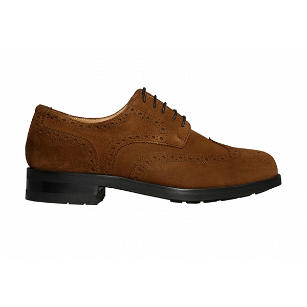 Sapatos de Cordões Sport Chestnut, 100% camurça pele genuína (pull-up)