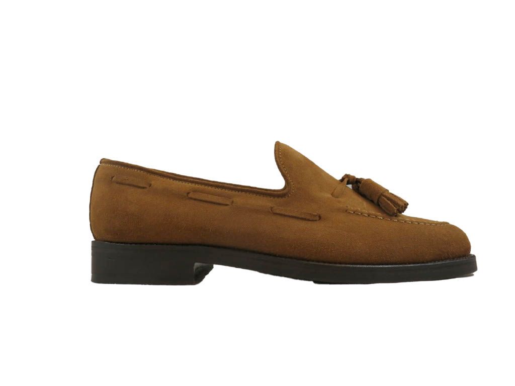 Sapatos Mocassim de Berloque Chestnut , 100% camurça pele genuína