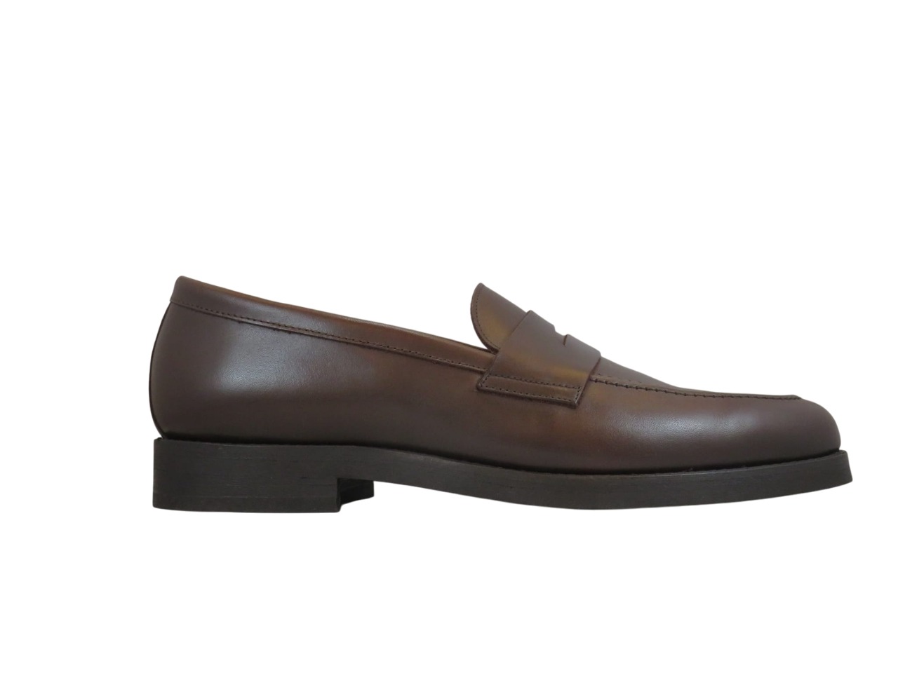 Sapatos Mocassim de Travessão Castanho, 100% pele genuína