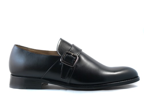 Sapatos de Fivela Preto, 100% pele genuína
