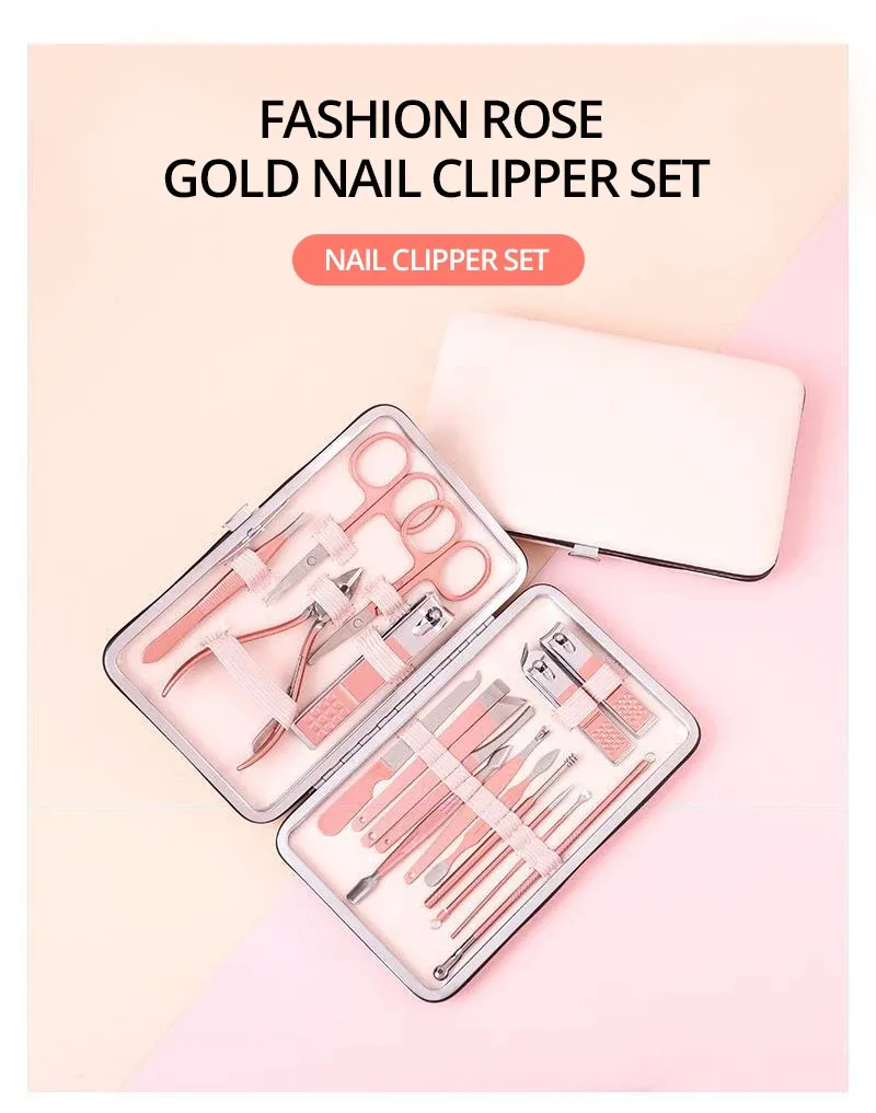 Professional Scissors Nail Clippers Set Ear Spoon Dead Skin Pliers Nail Cutting Pliers Pedicure Knife Nail Groove Trimmers