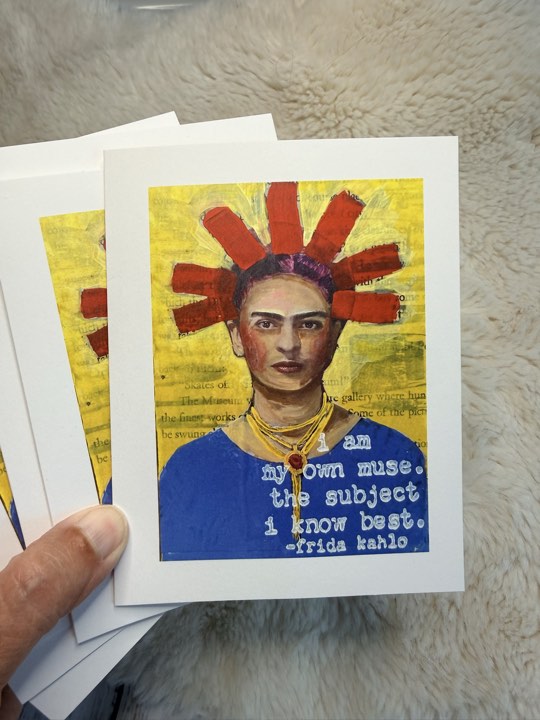 Set of SIX Frida Greetings Cards With Envelopes