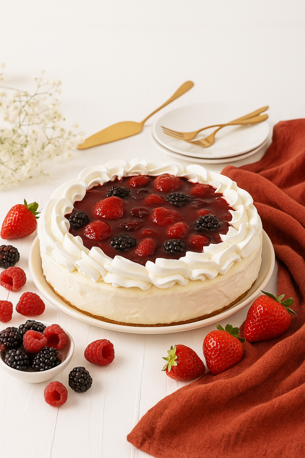 Cheesecake de Frutas Vermelhas