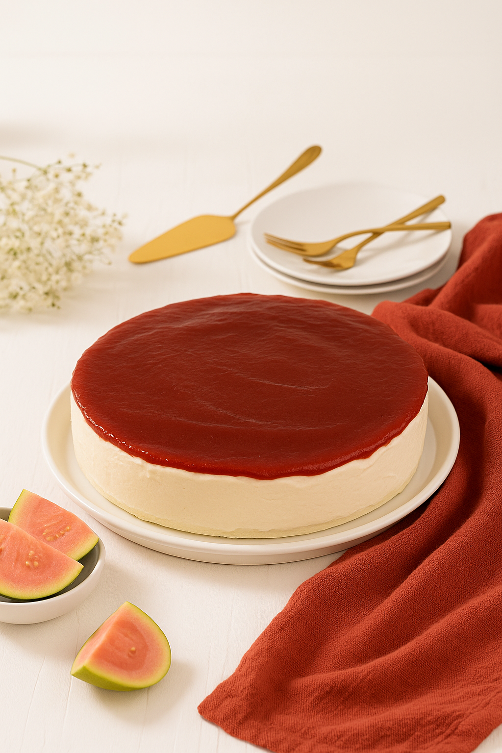 Cheesecake Romeu e Julieta
