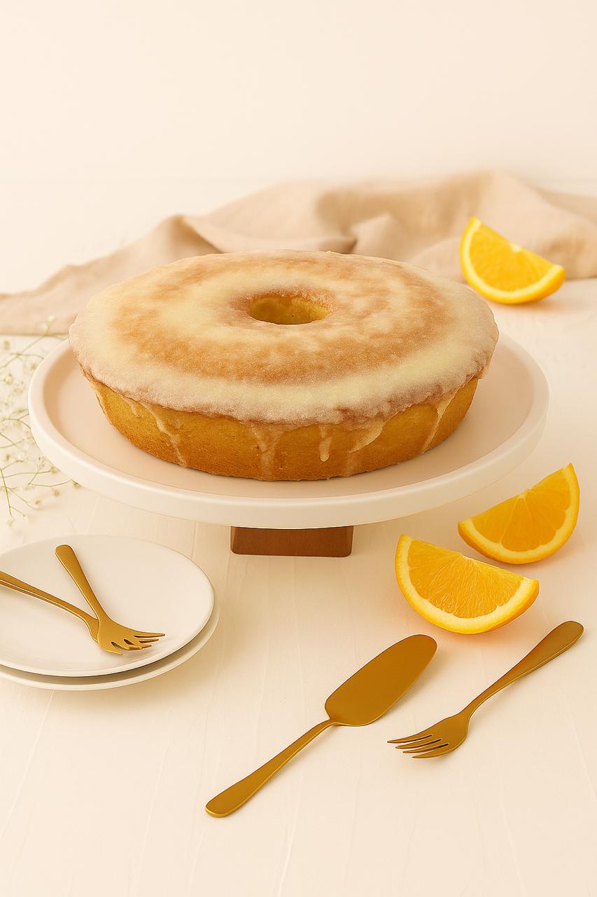 Bolo Caseiro de Laranja com Glacê