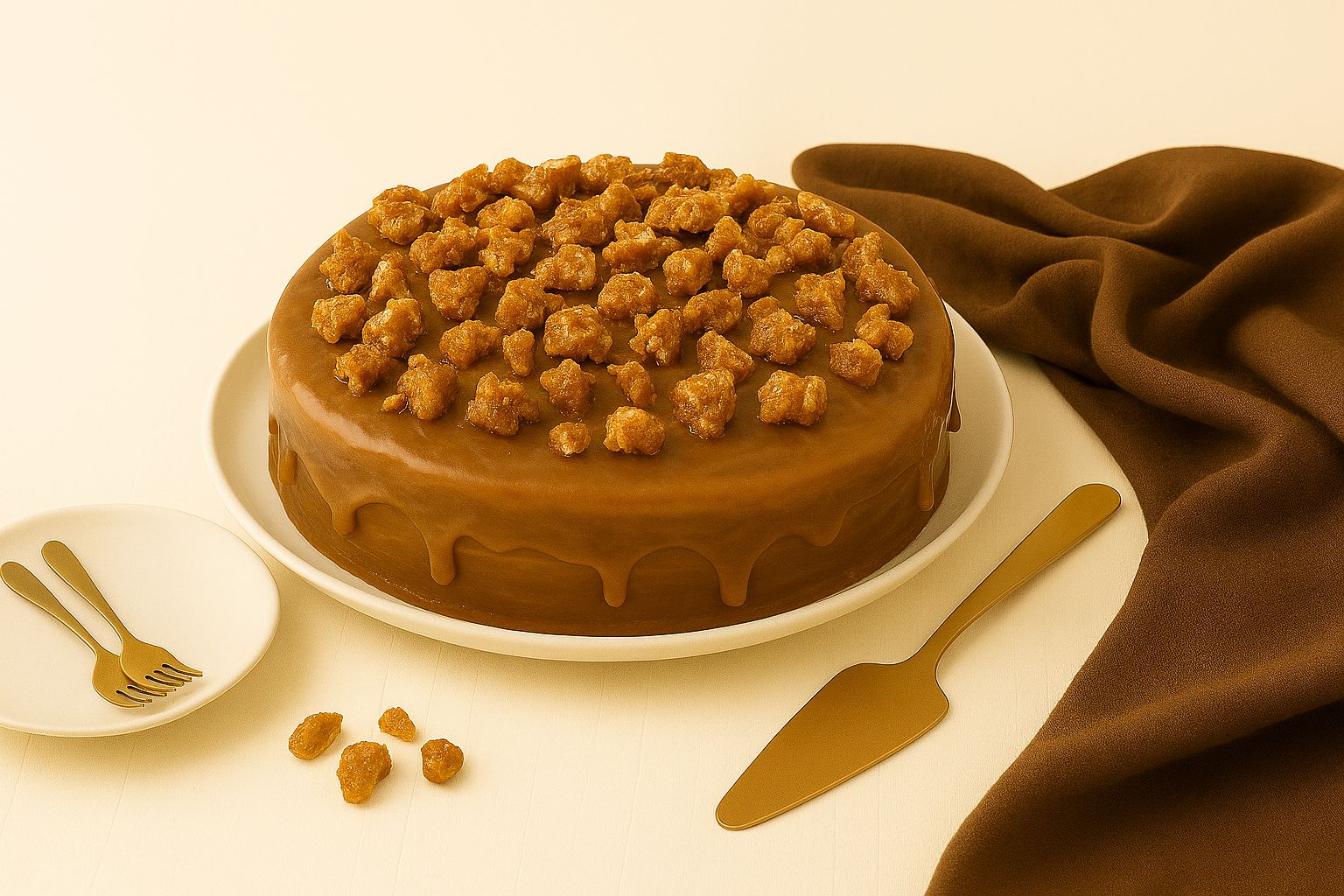 Torta Pavê Crocante de Doce de Leite