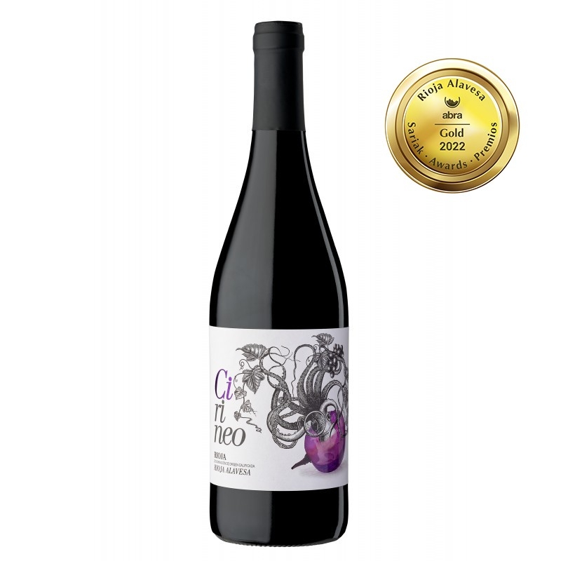 CIRINEO. Maceracion carbónica. Vino Tinto Rioja Alavesa