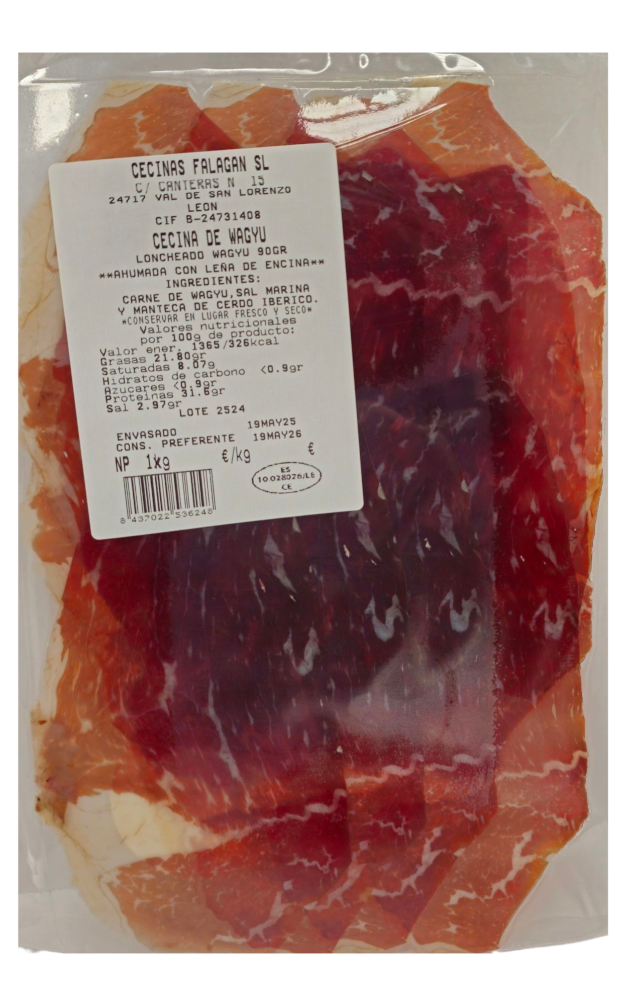 Cecina de Wagyu Loncheada