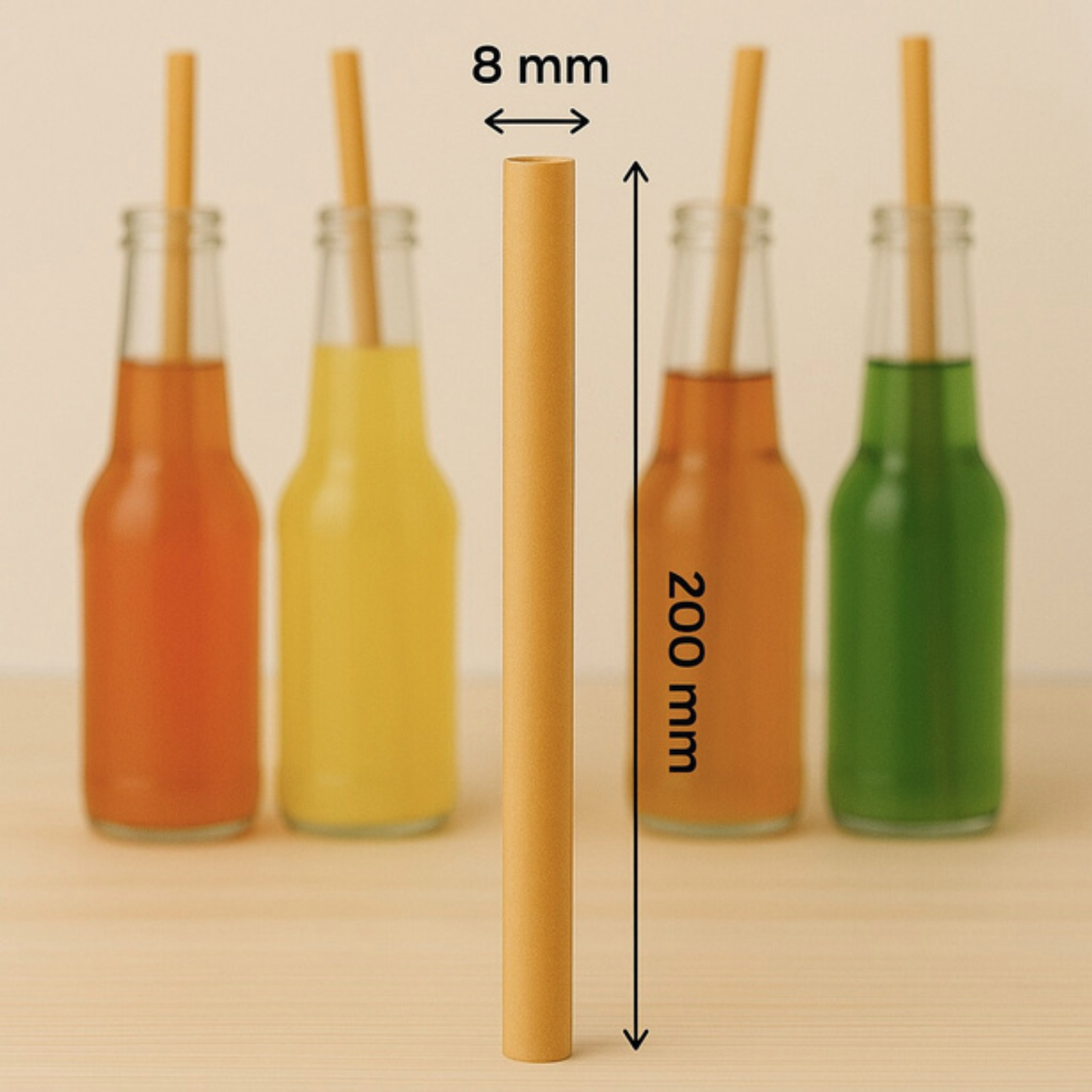 8mm Standard Rice Straws - Normal