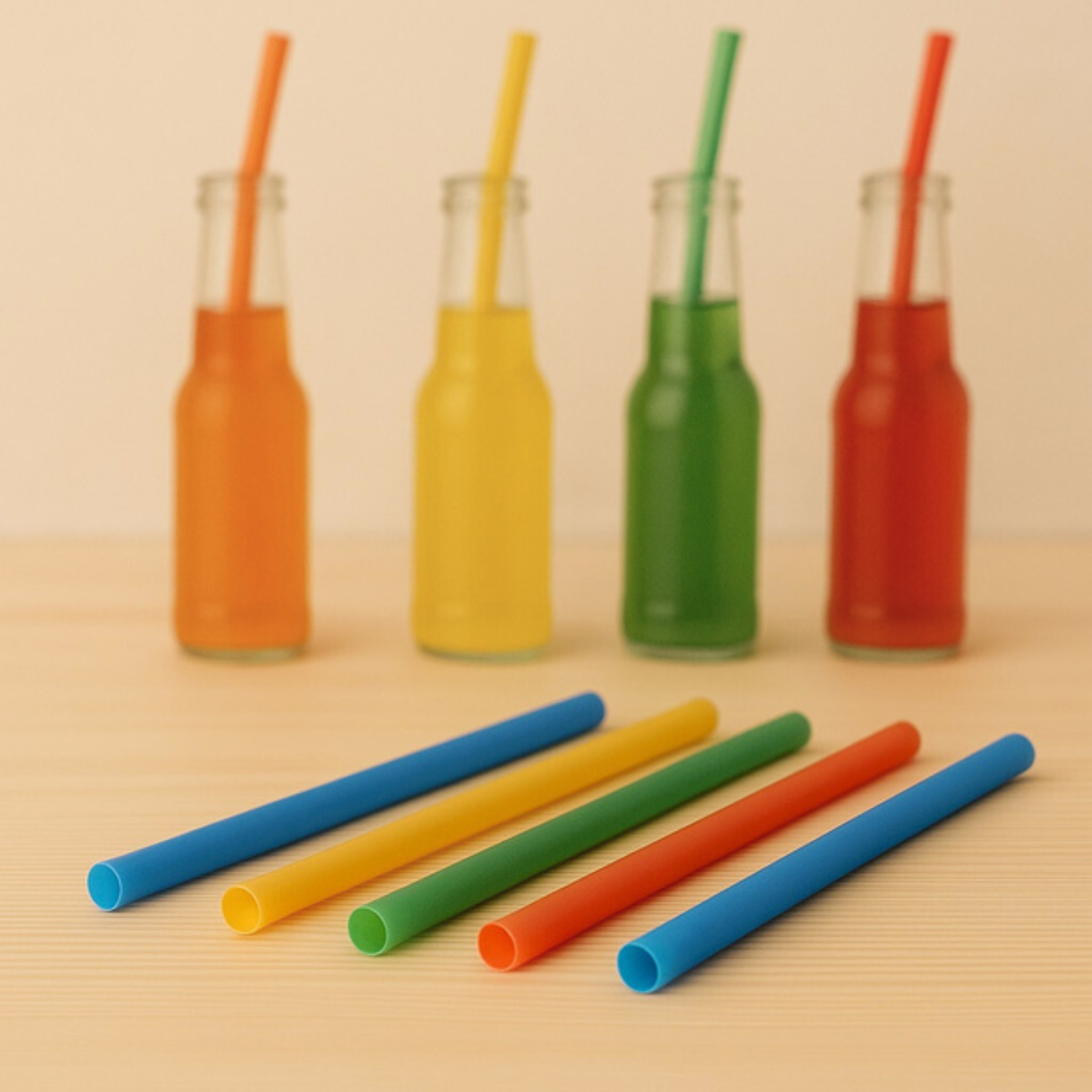8mm Standard Rice Straws - Multi-Color