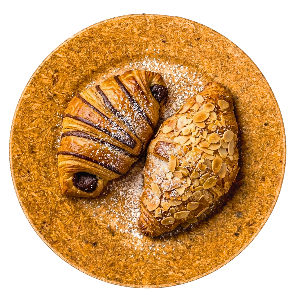 15 cm Brown Rice Paddy Husk Plate Round