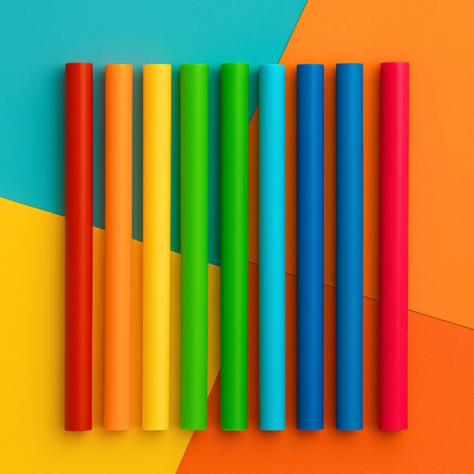 8mm Cocktail Rice Straws - Multi-Color