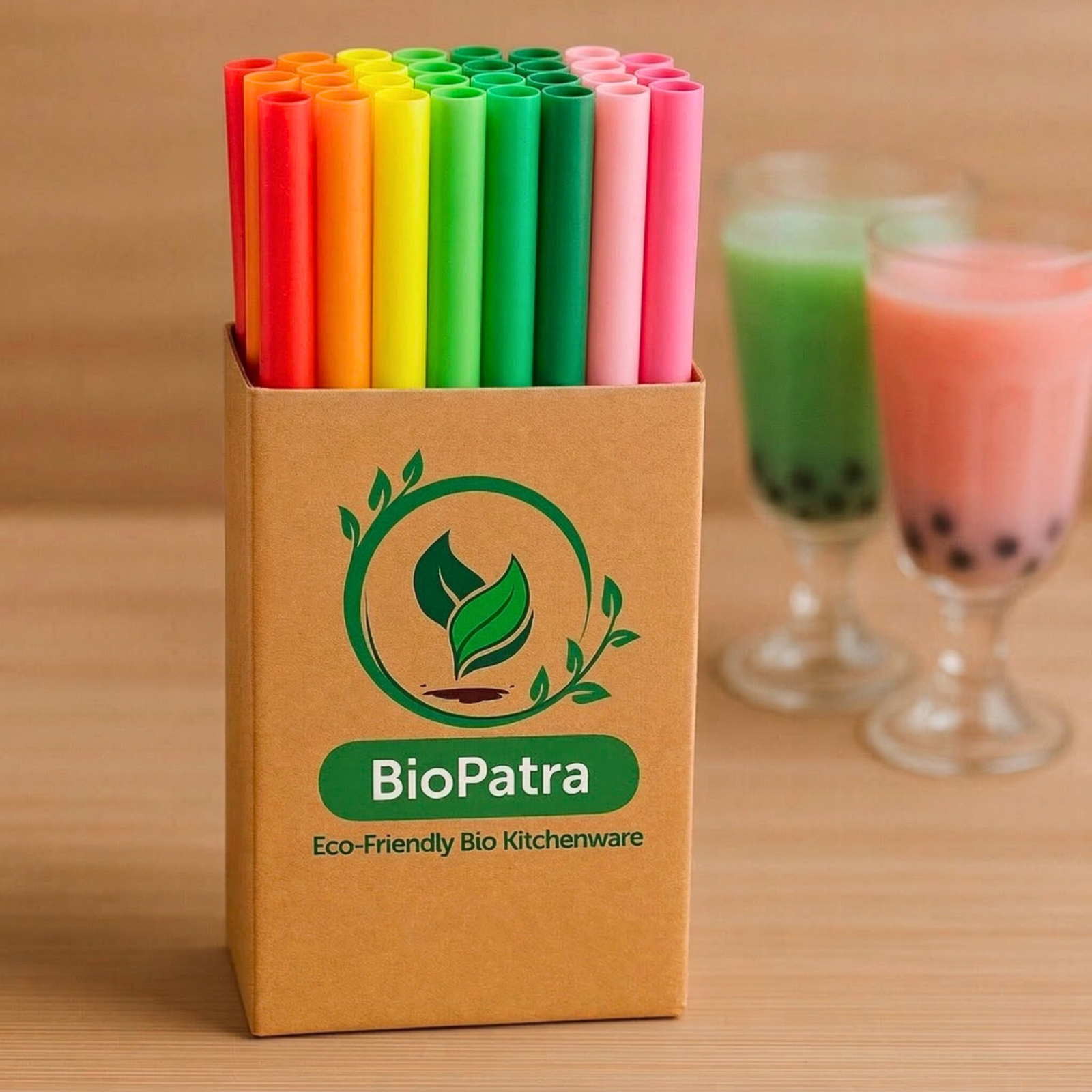 12mm Jumbo Rice Straws - Multi-Color