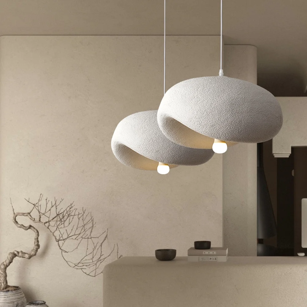 Arturesthome Cream Wabi-sabi Style Chandelier Living Room Restaurant Pendant Light Creative Lighting