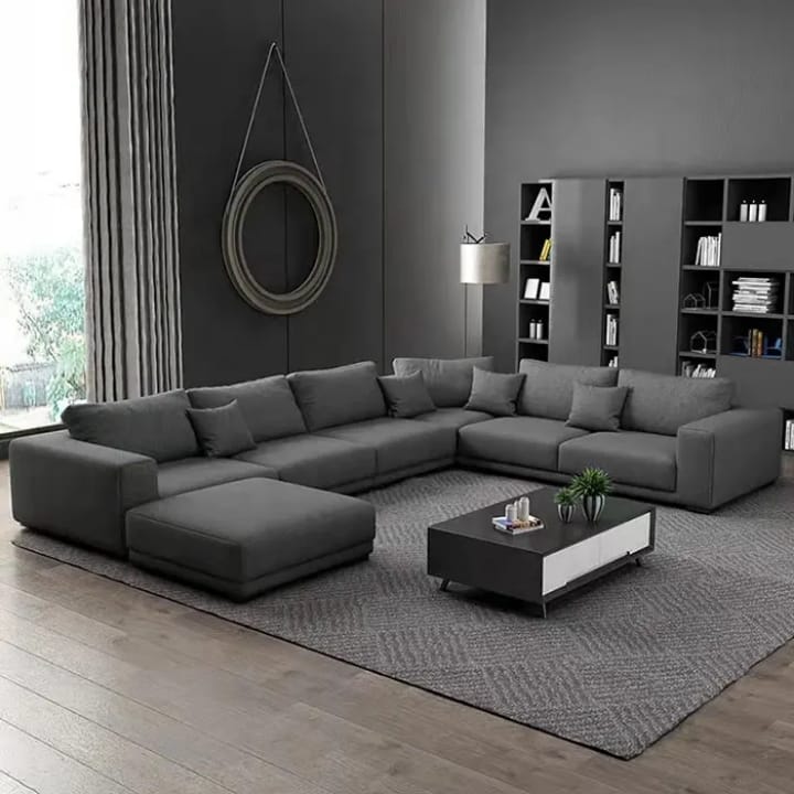 Modern Gray Sectional Sofa