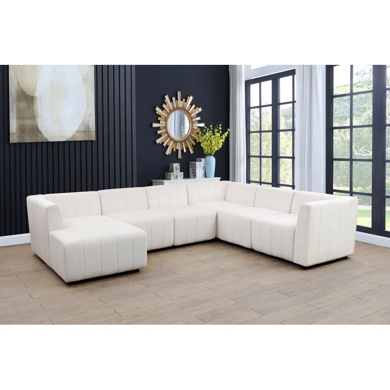 Modern White Sectional Sofa