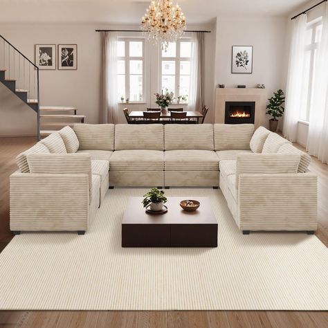 Modern Beige Sectional Sofa