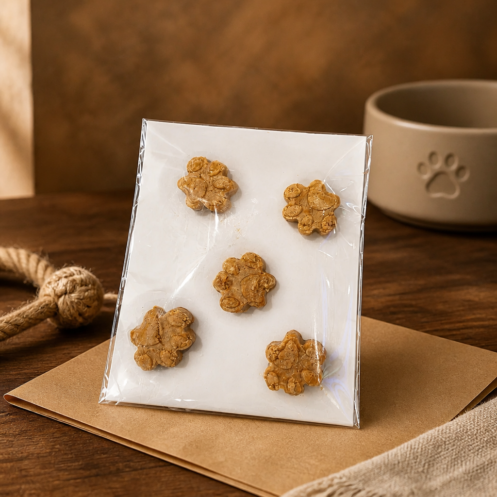 Paw-Shaped Peanut Butter Pet Candies
